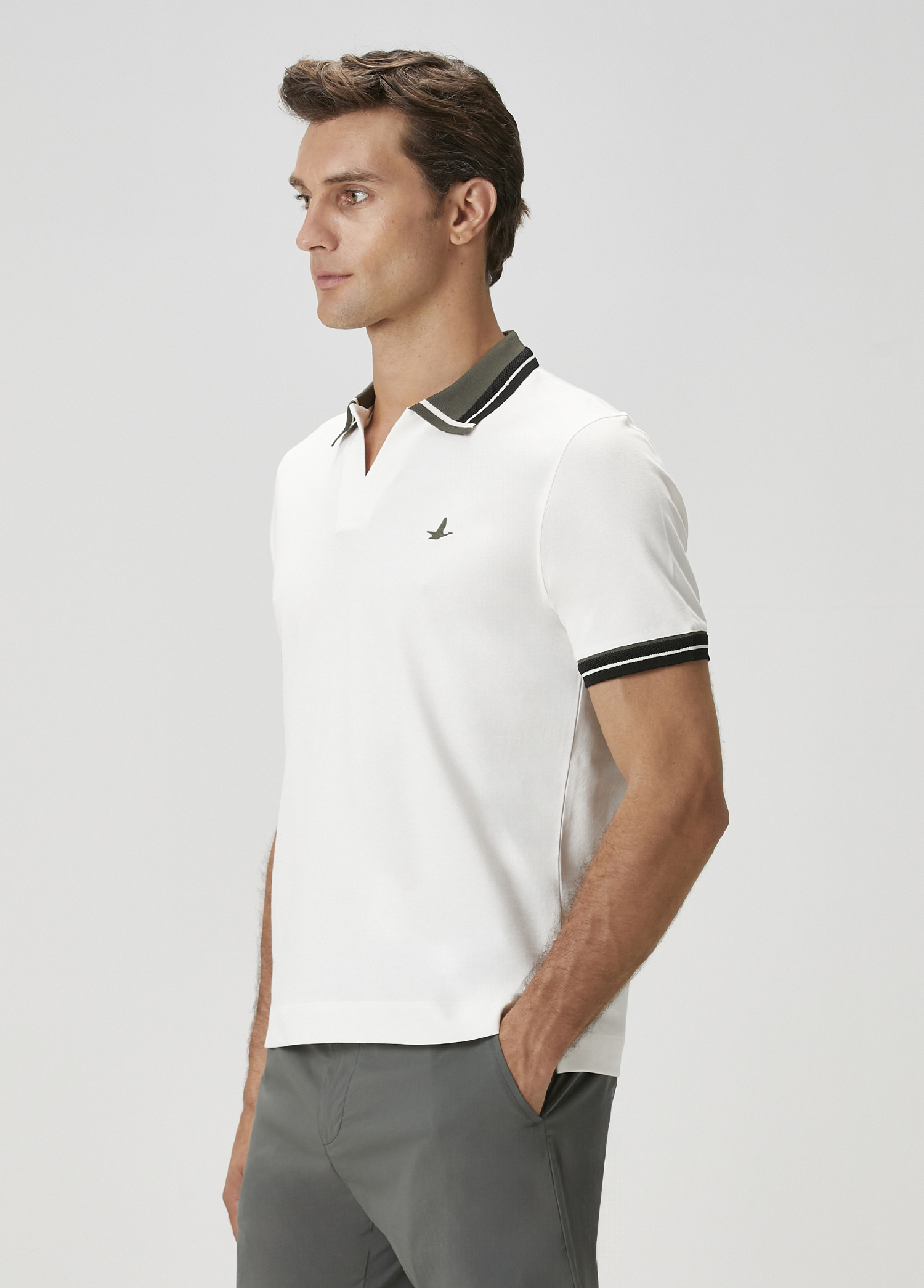 Comfort Beyaz Siyah T-shirt_3