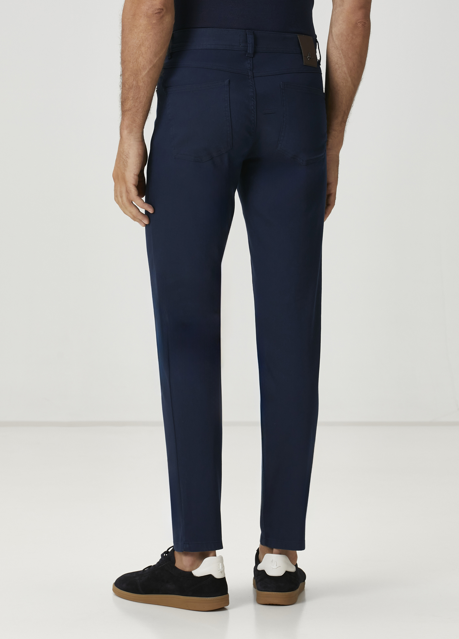 Lacivert Twill Dokulu Spor Pantolon_2
