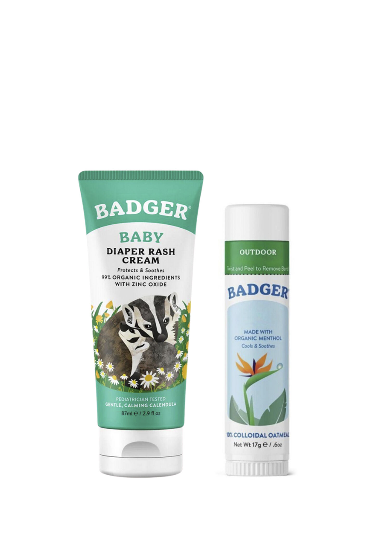 Diaper Rash Bebek Pişik Kremi ve Outdoor Stick Yatıştırıcı Nemlendirici Krem 2'li Set