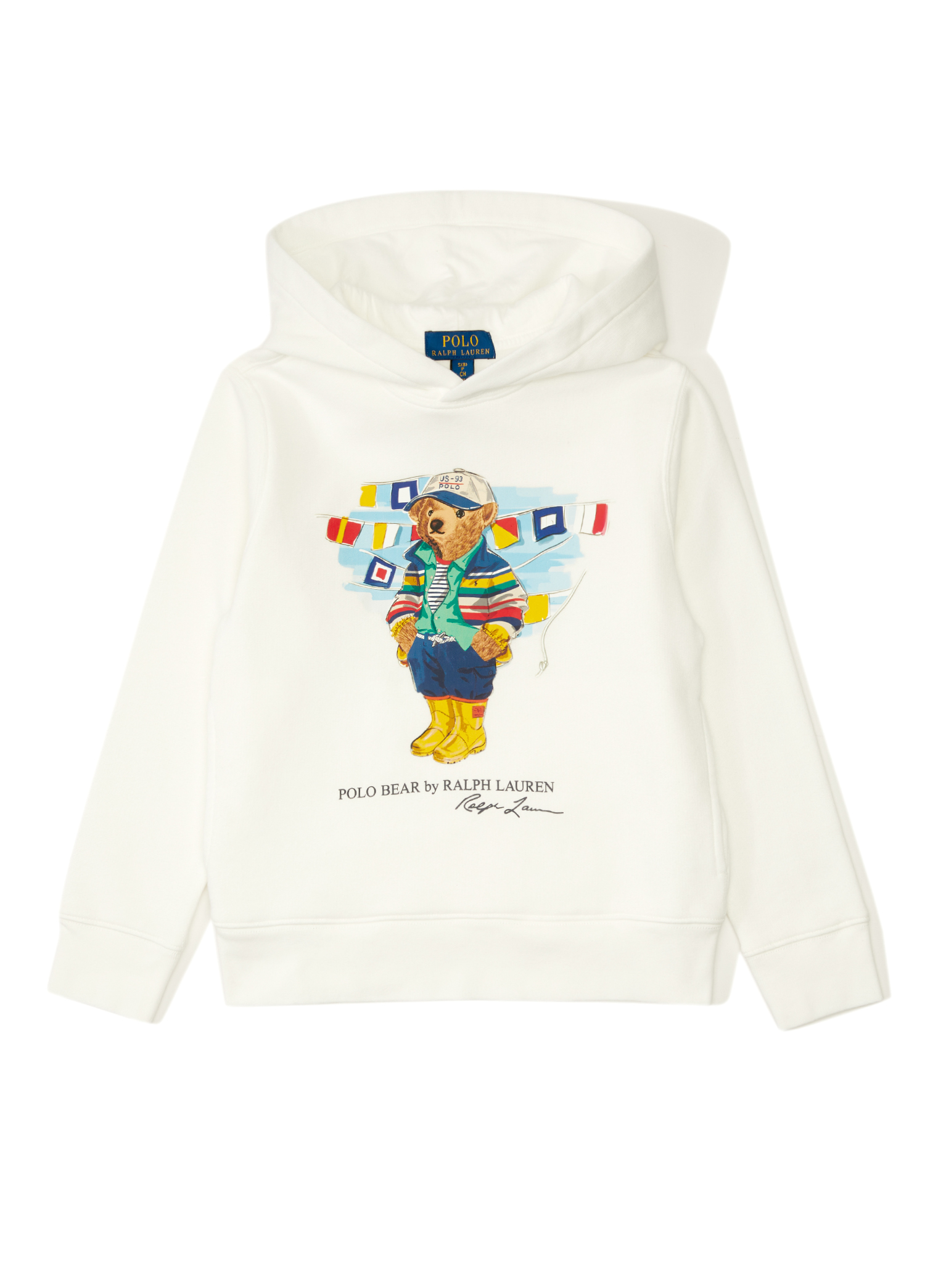 Beyaz Kapüşonlu Çocuk Sweatshirt