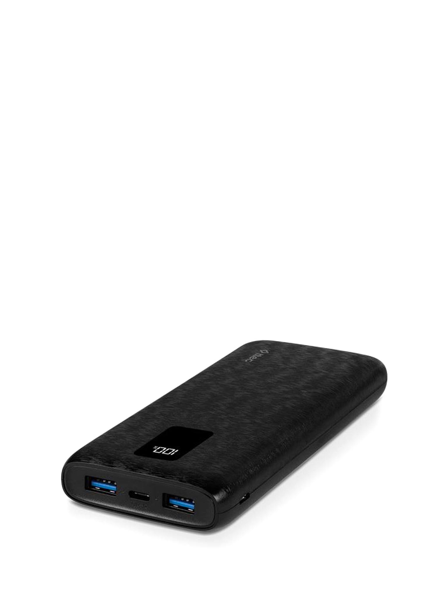 PowerSlim Trio LCD 10.000mAh PD 22,5W Siyah Dahili Kablolu Taşınabilir Şarj Aleti Powerbank