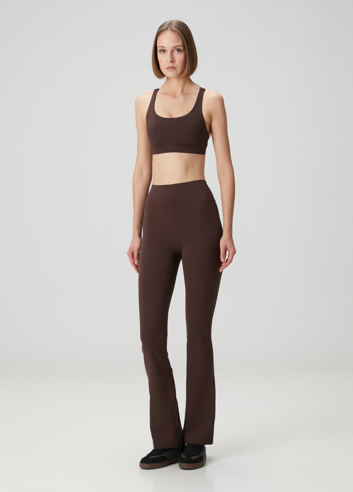 Groove Nulu High Rise Flare Kahverengi Tayt