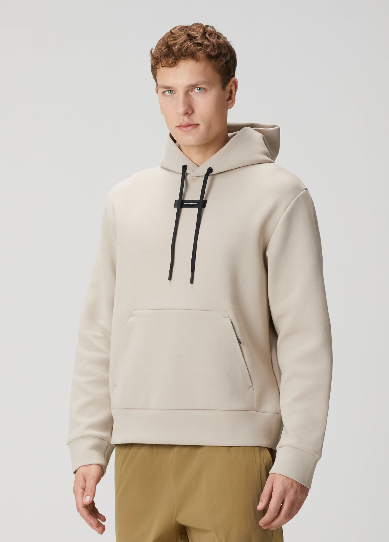 Focus Kahverengi Kapüşonlu Tech Sweatshirt