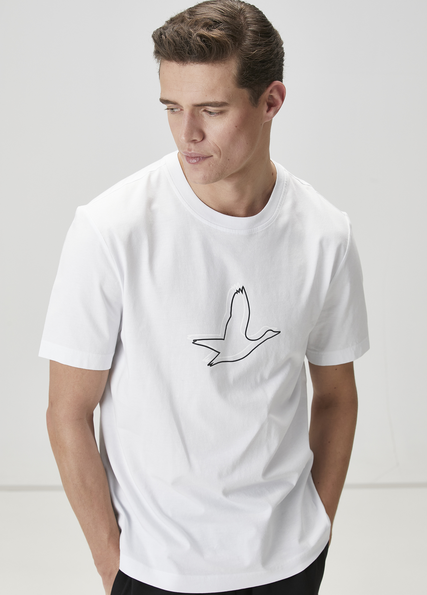 Relaxed Fit Beyaz T-shirt_1