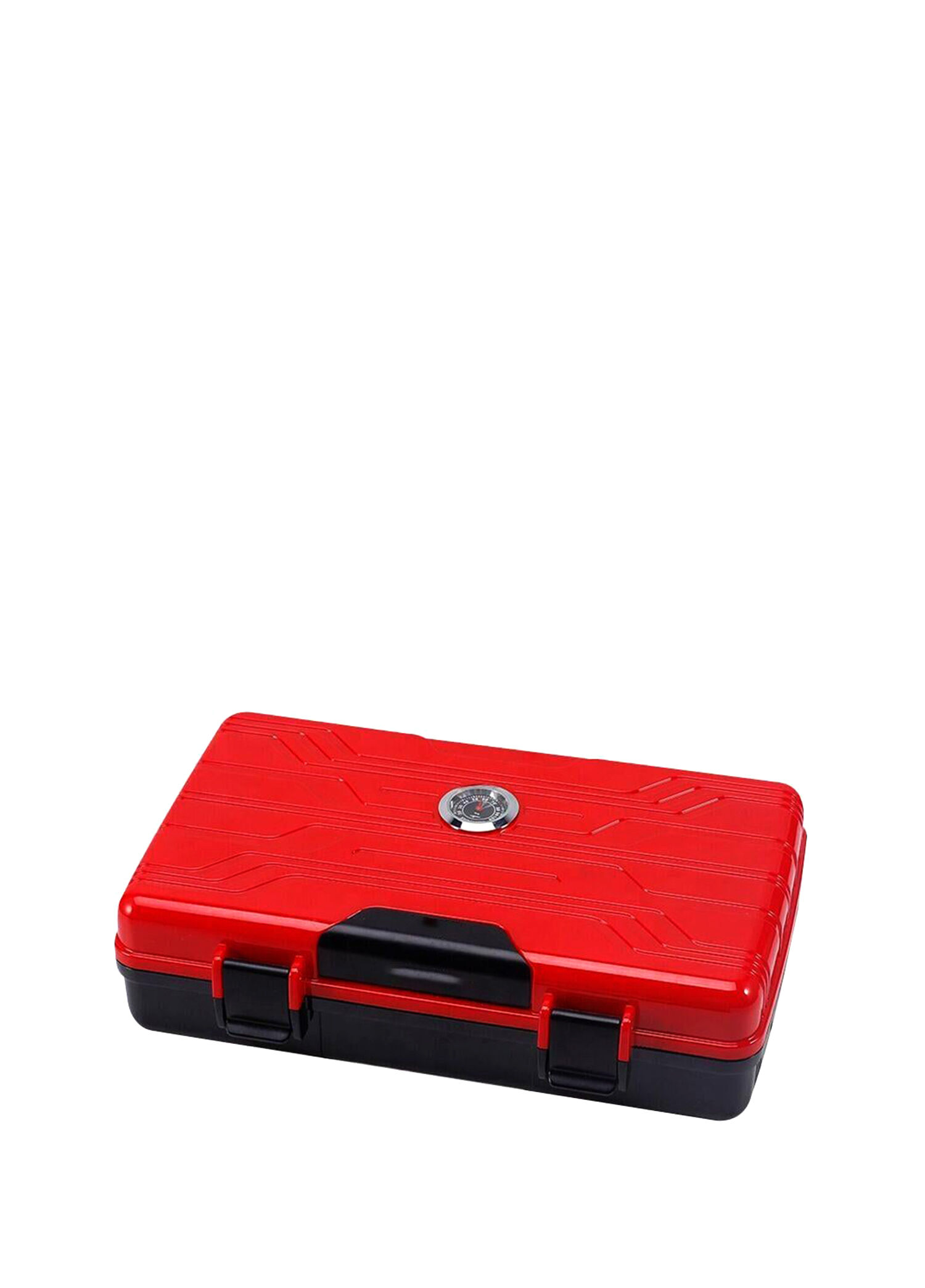 Humidor Kırmızı Seyahat Tipi Puro Kutusu