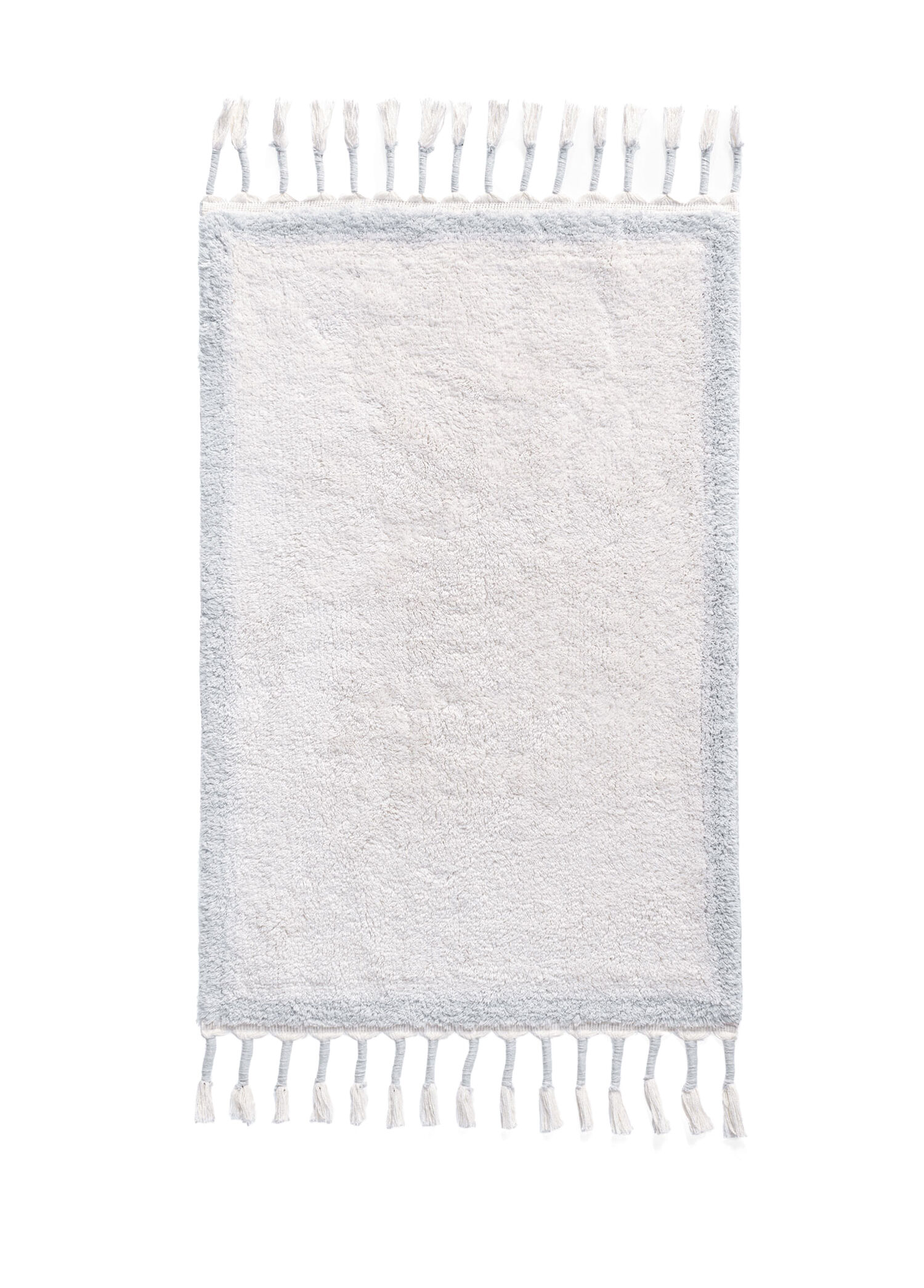 Root Açık Mavi Pamuklu Banyo Paspası 60 x 100 cm
