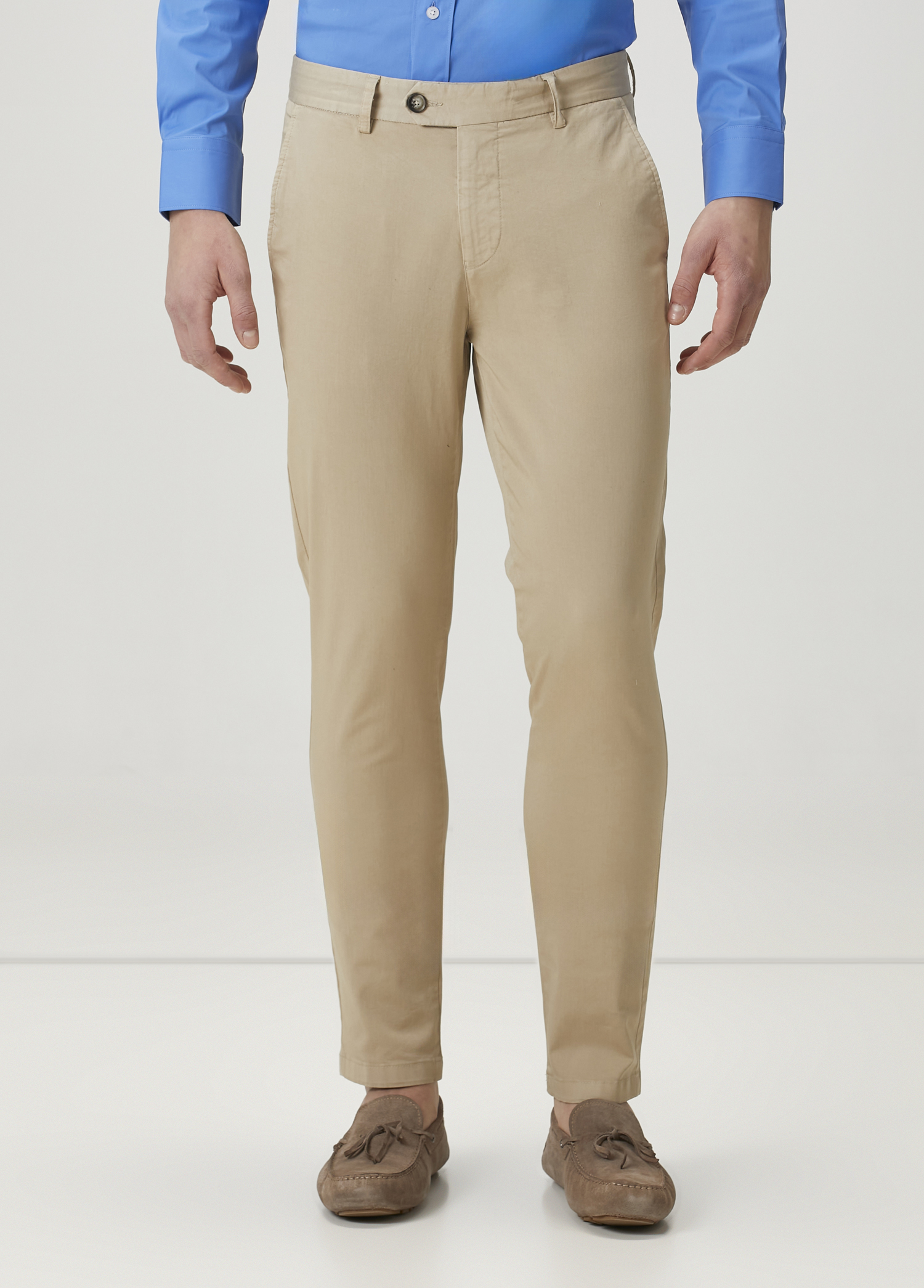 Slim Fit Bej Chino Pantolon_1