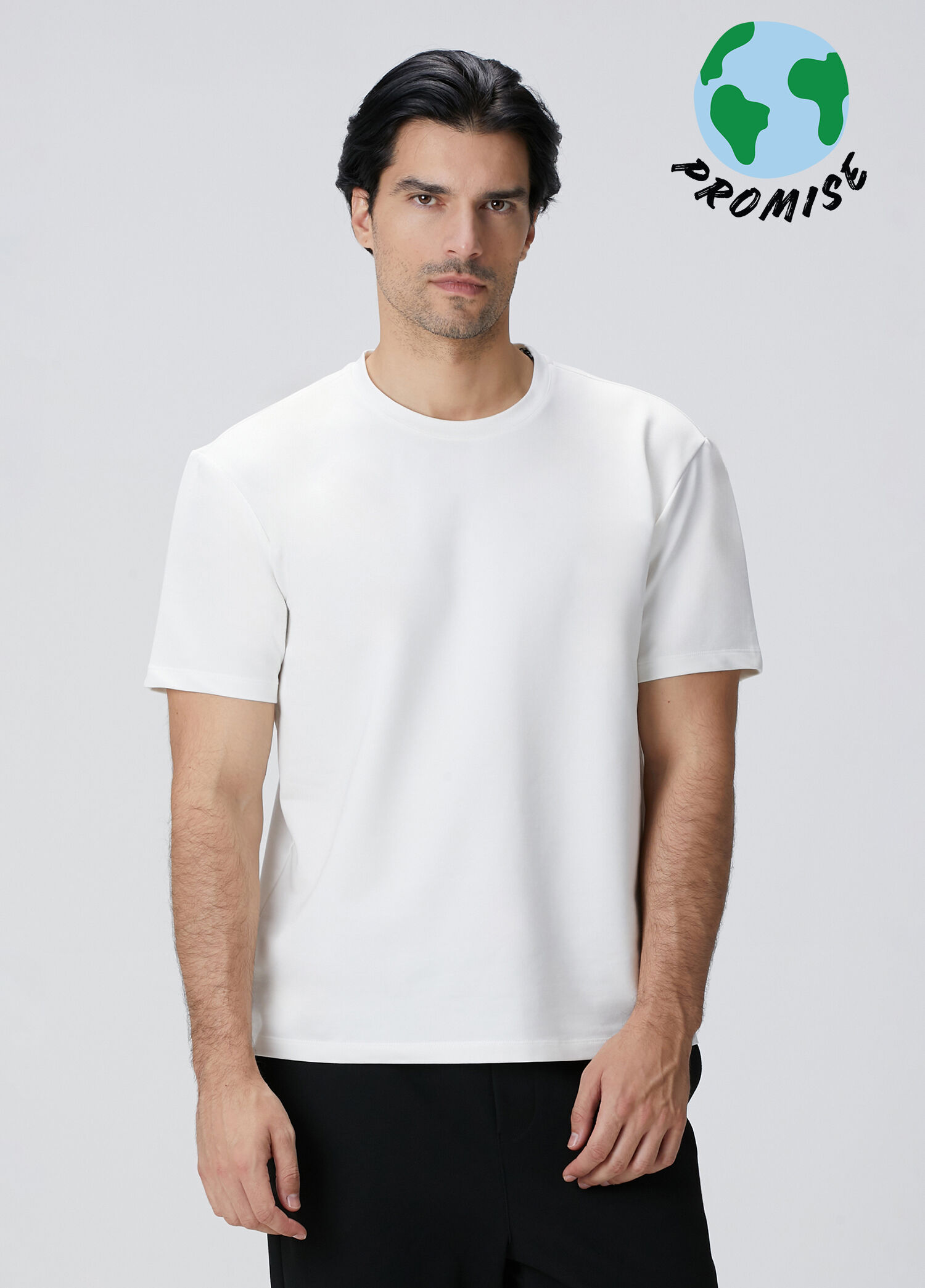 N-Tech Kırık Beyaz Basic T-shirt