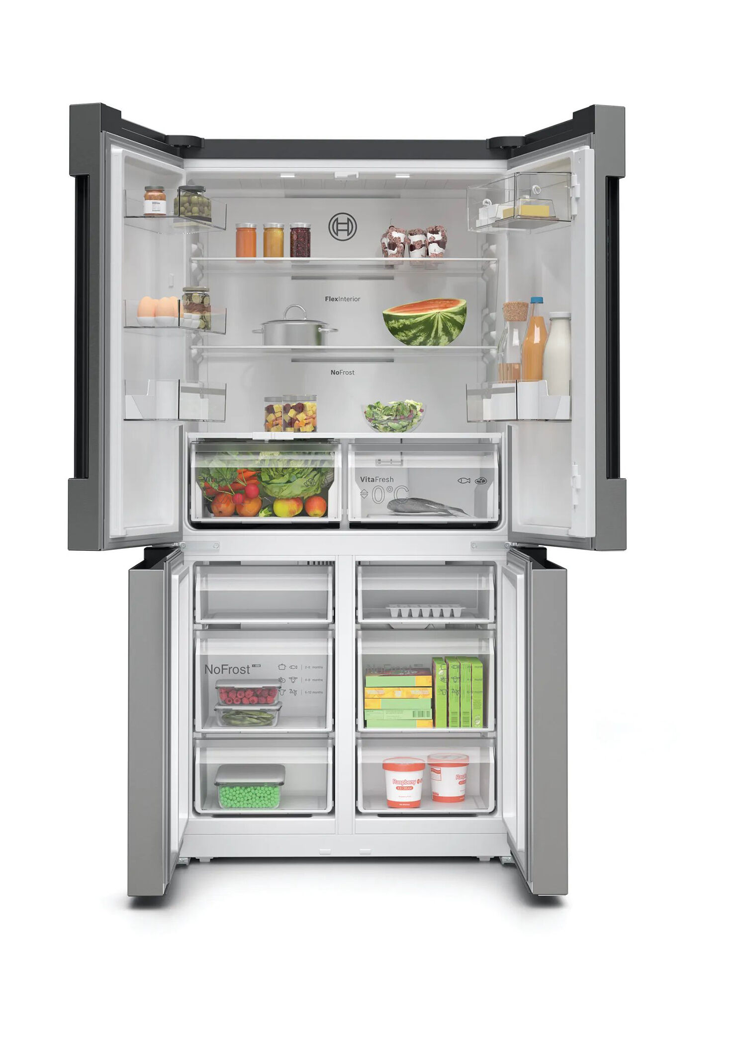 Bosch - KFN96VPEA Serie 4 Inox Gardrop Tipi NoFrost Buzdolabı 605