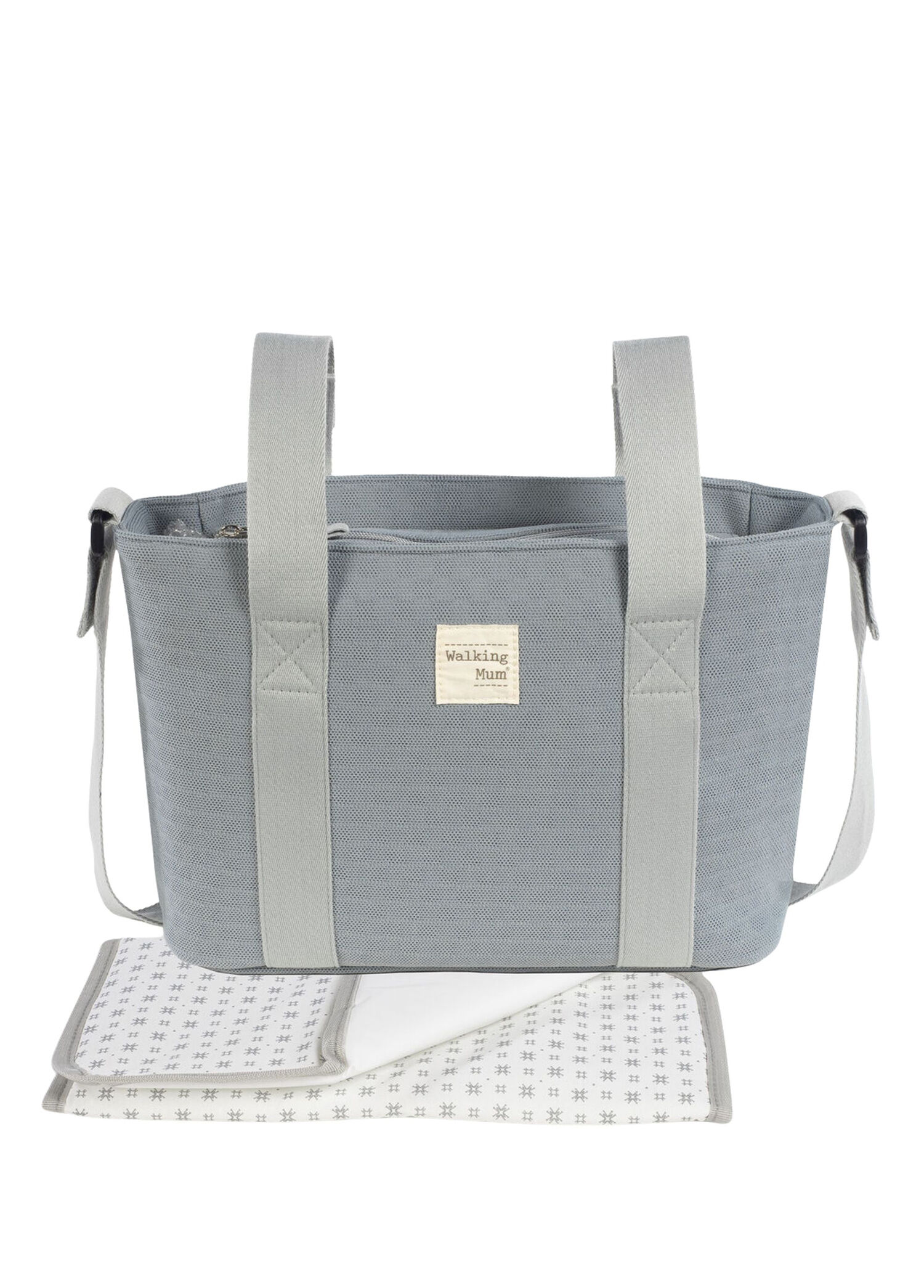Cloud Gri Pamuklu Eco Mum Crossbody Bakım Çantası