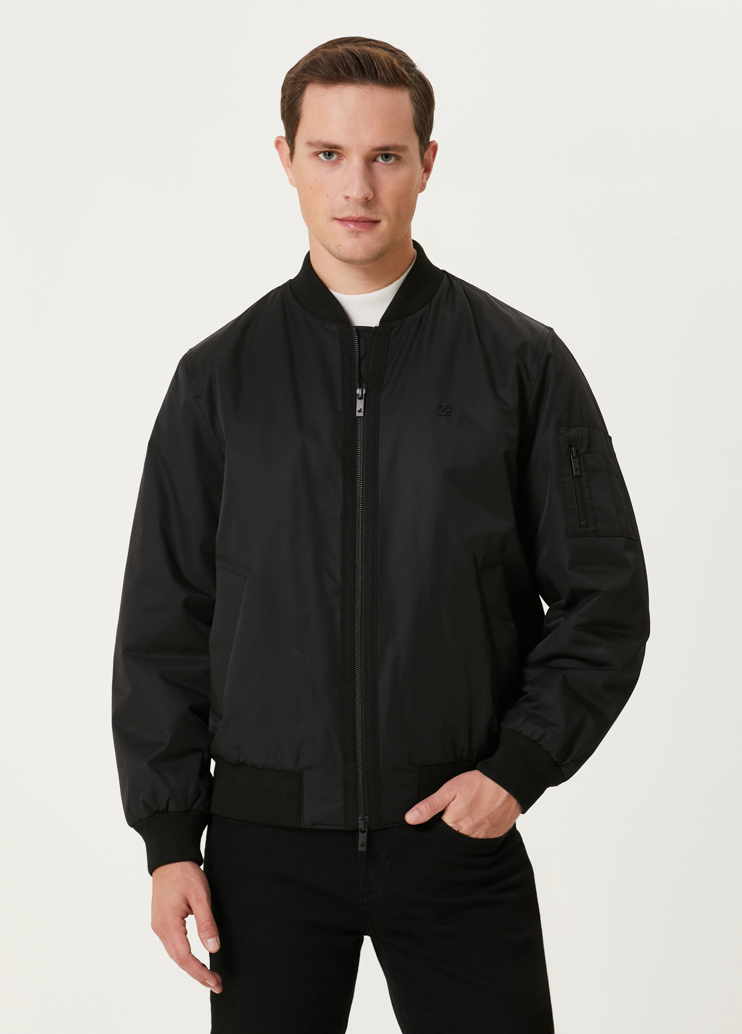 Siyah Bomber Mont