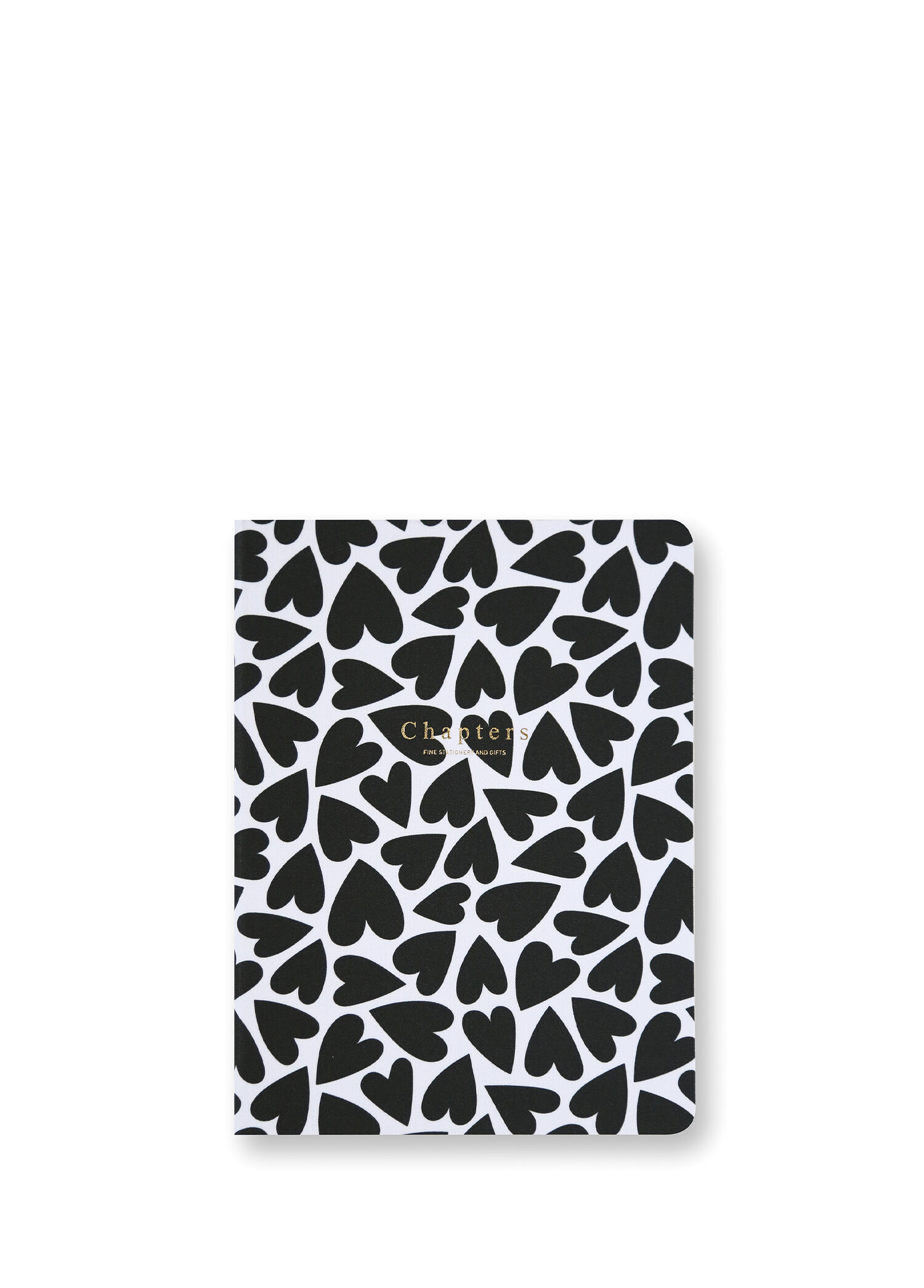 Canvas Black & White Hearts Not Defteri