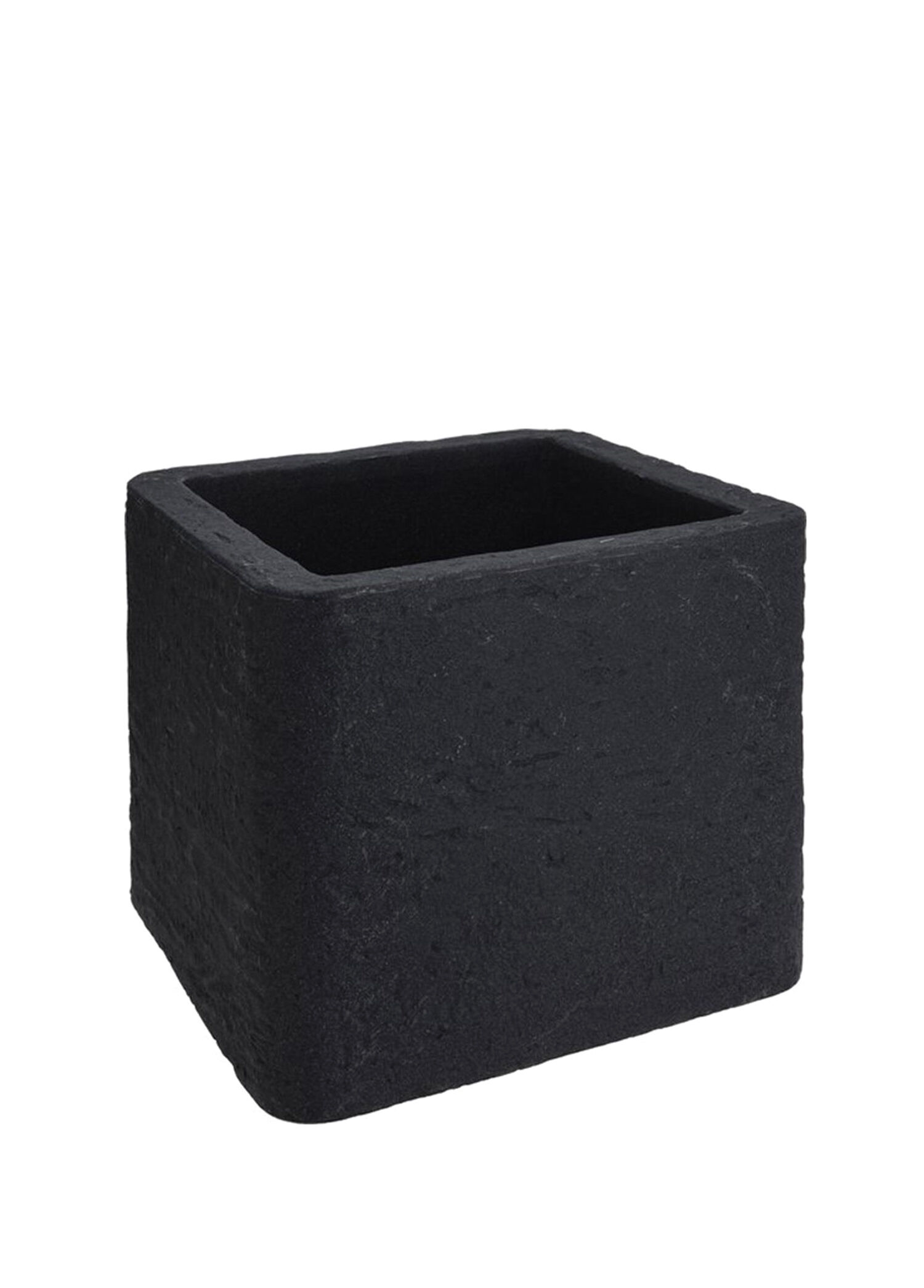 Namook Siyah Plastik Taş Tasarım Saksı 39 x 33 cm