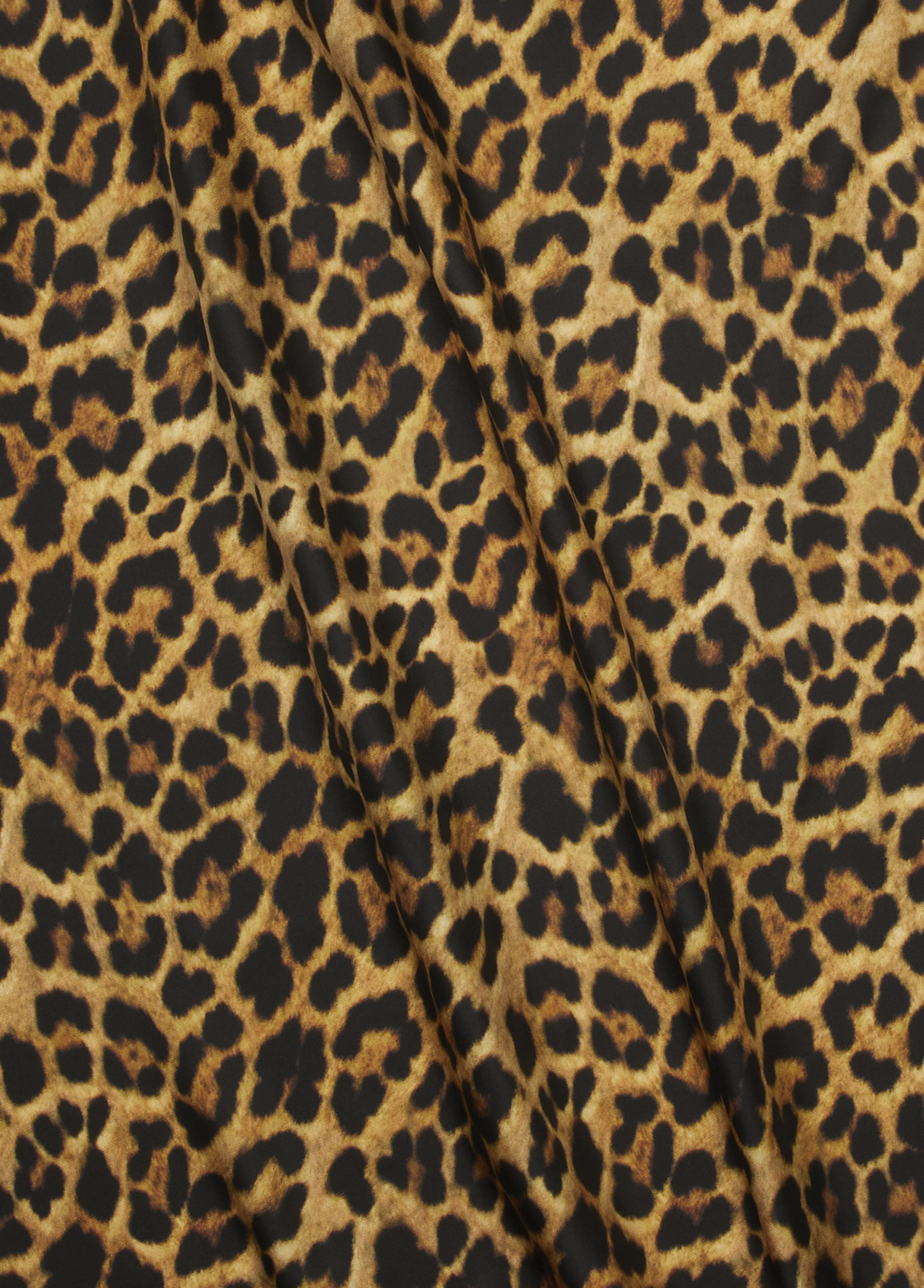 Leopar Desenli 90x90 cm İpek Eşarp_1