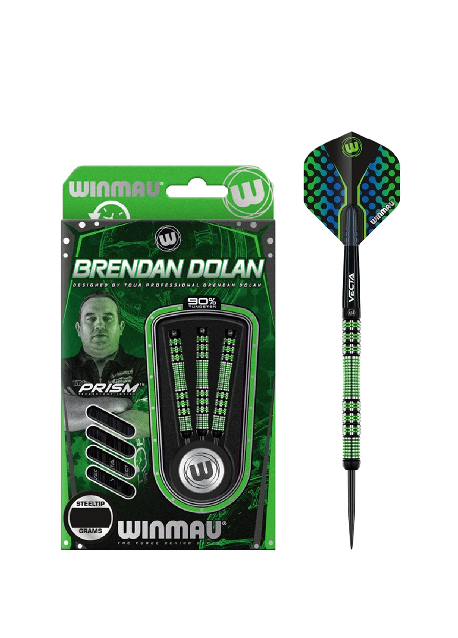 Brendan Dolan %90 Tungsten Çelik Uçlu Dart Oku