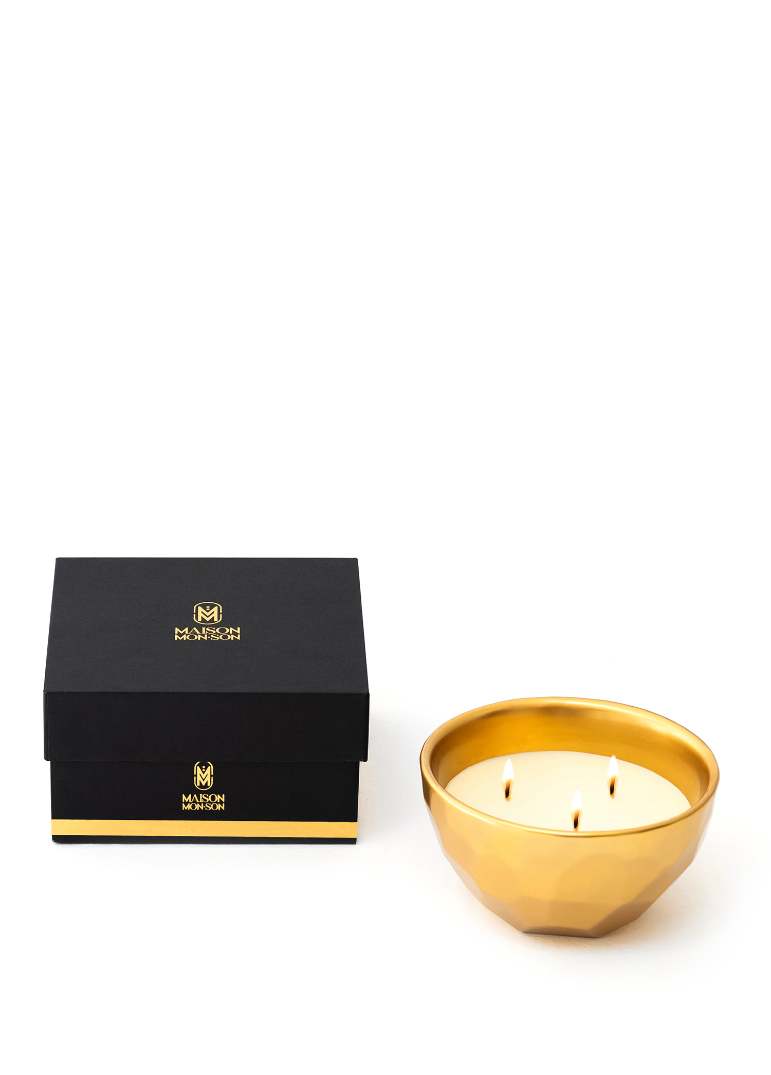 Toi Gold Luxury Candle Floral Kokulu Mum