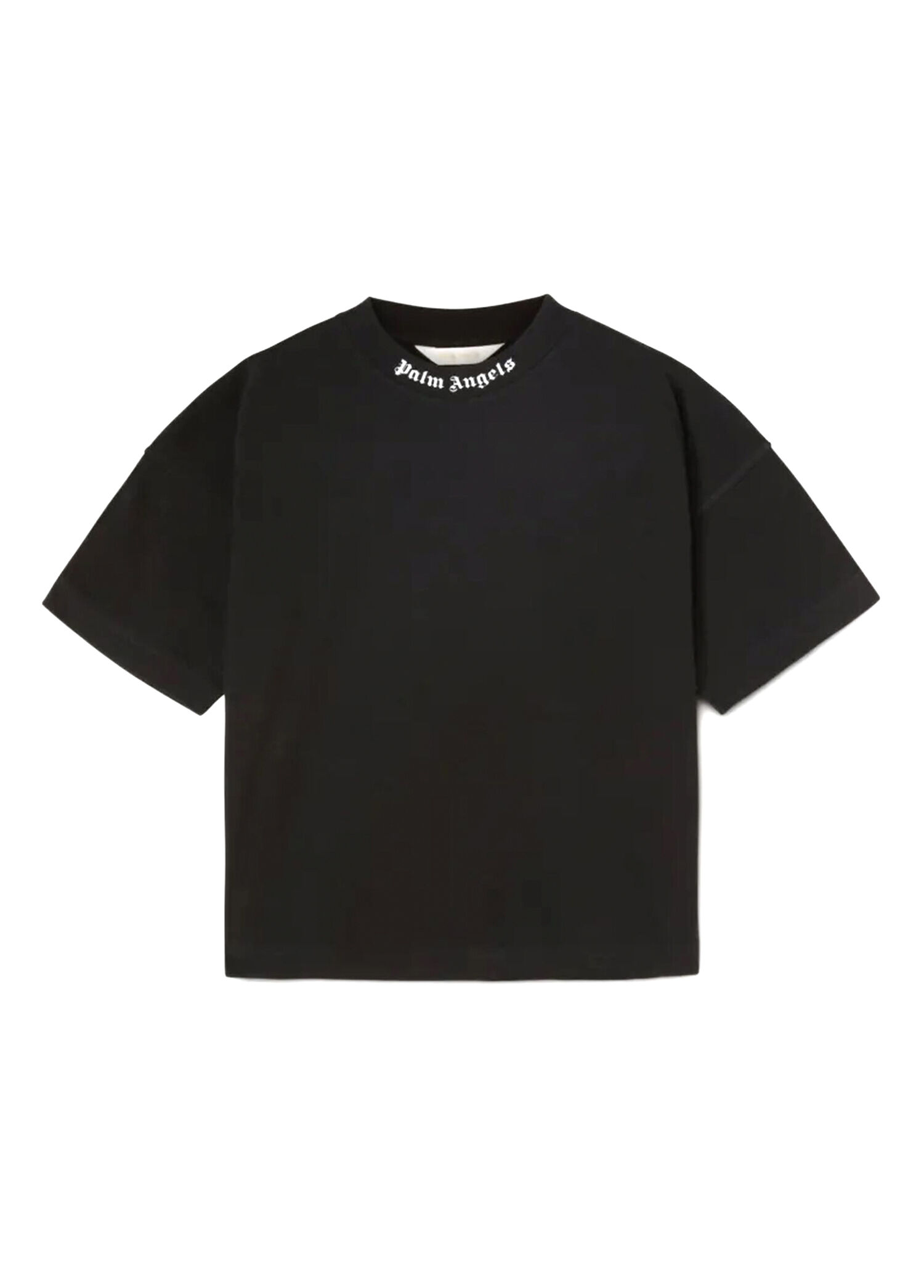Siyah Beyaz Logo Baskılı Erkek Çocuk T-shirt