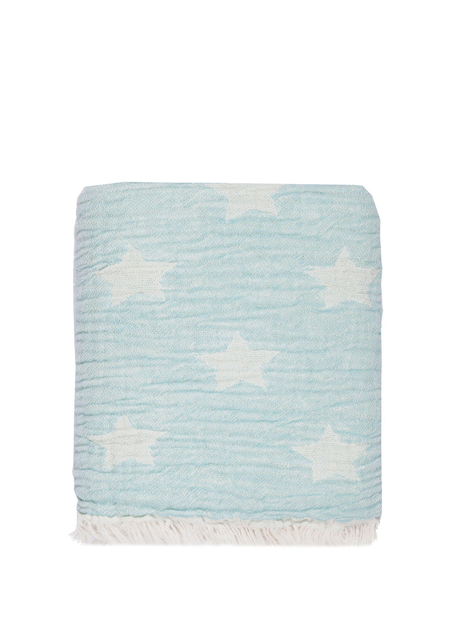 Cuddling Star 4 Kat Müslin Mint Bebek Battaniyesi 75 x 145 cm