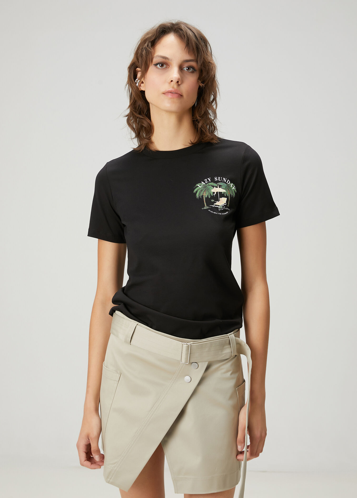Black Printed T-Shirt