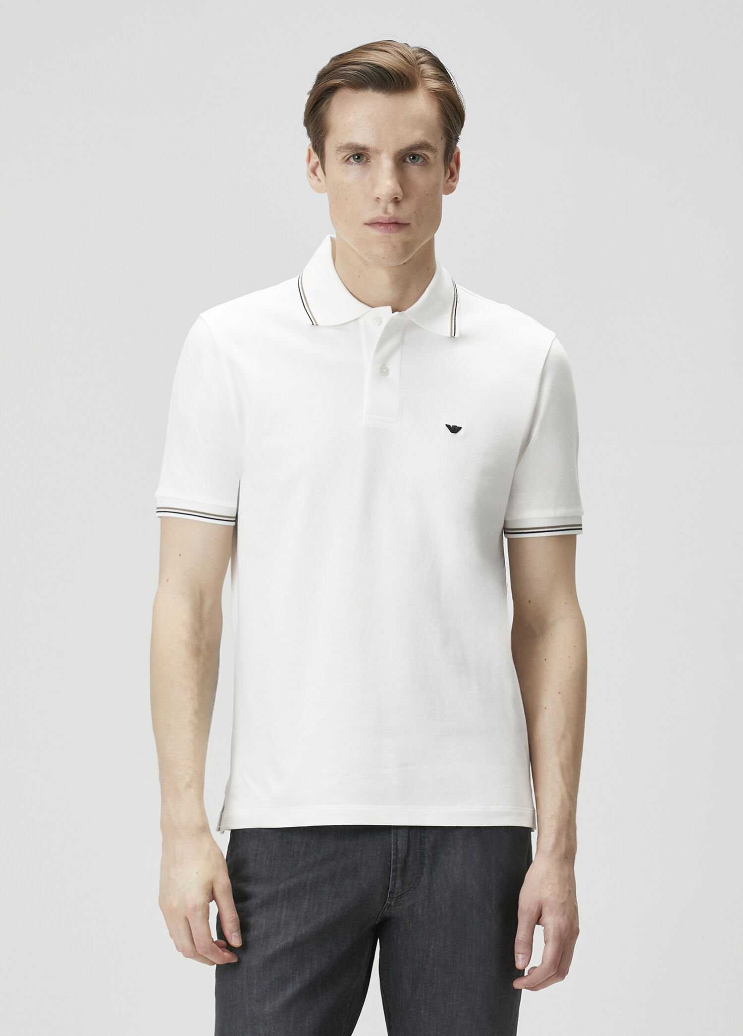 Emporio Armani Beyaz Erkek Beyaz Polo Yaka T-shirt 1944901 | Beymen