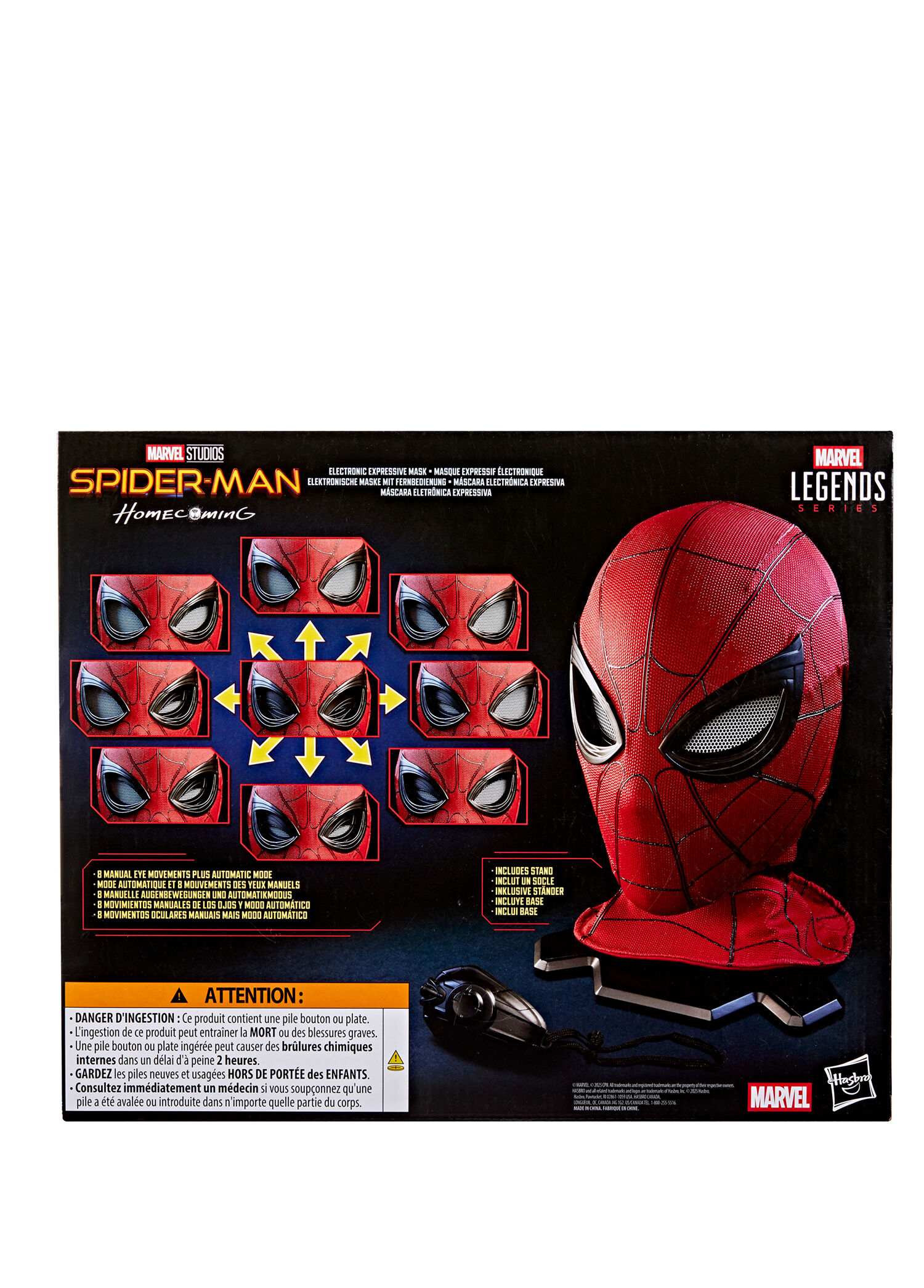 Marvel - Legends Spider-Man Expressive Homecoming Elektronik Maske