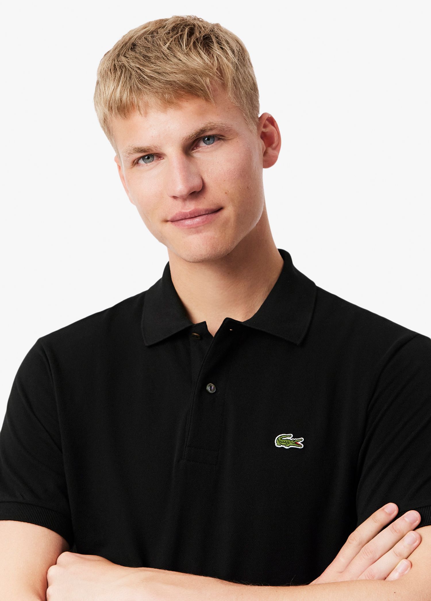 メンズウェア CLUBHAUS The Crew Polo - Black/Black L Lacoste SİYAH-031 Erkek L.12.12 Erkek Classic Fit Siyah Polo