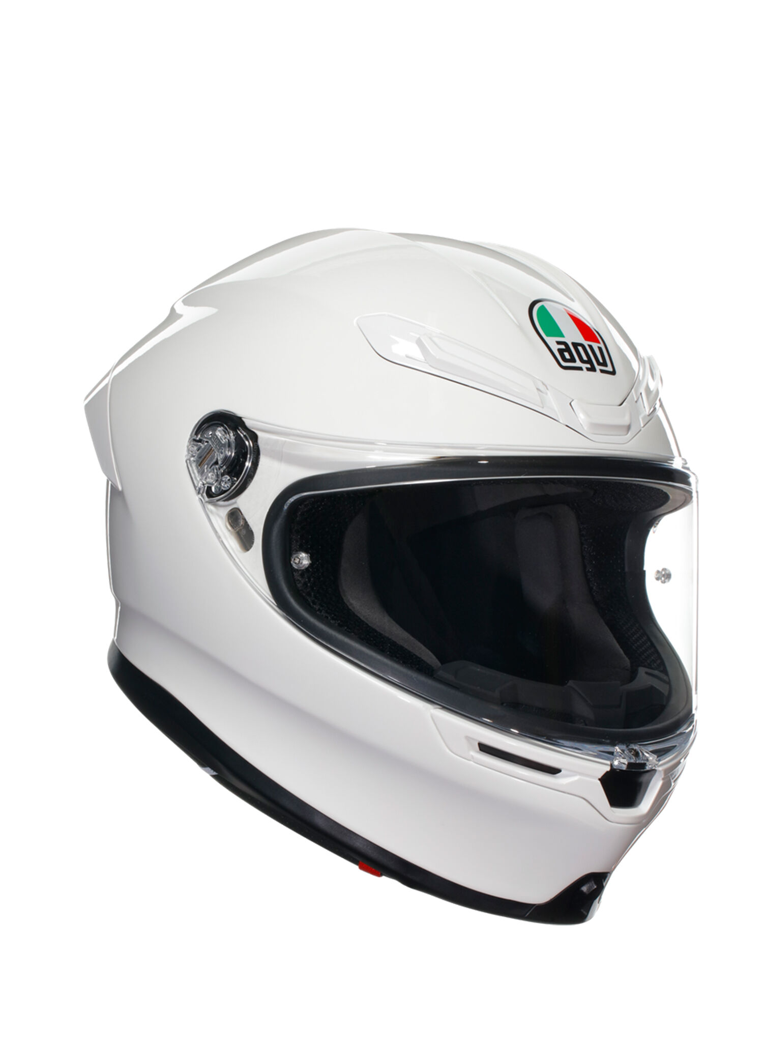 K6 S Mono White Kapalı Motosiklet Kaskı