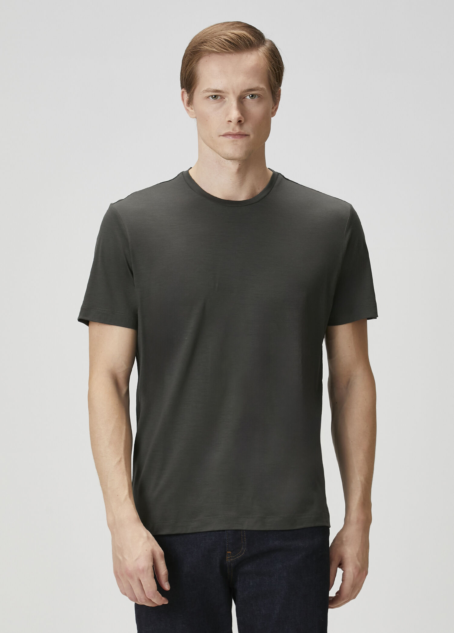 Koyu Yeşil Yün T-shirt