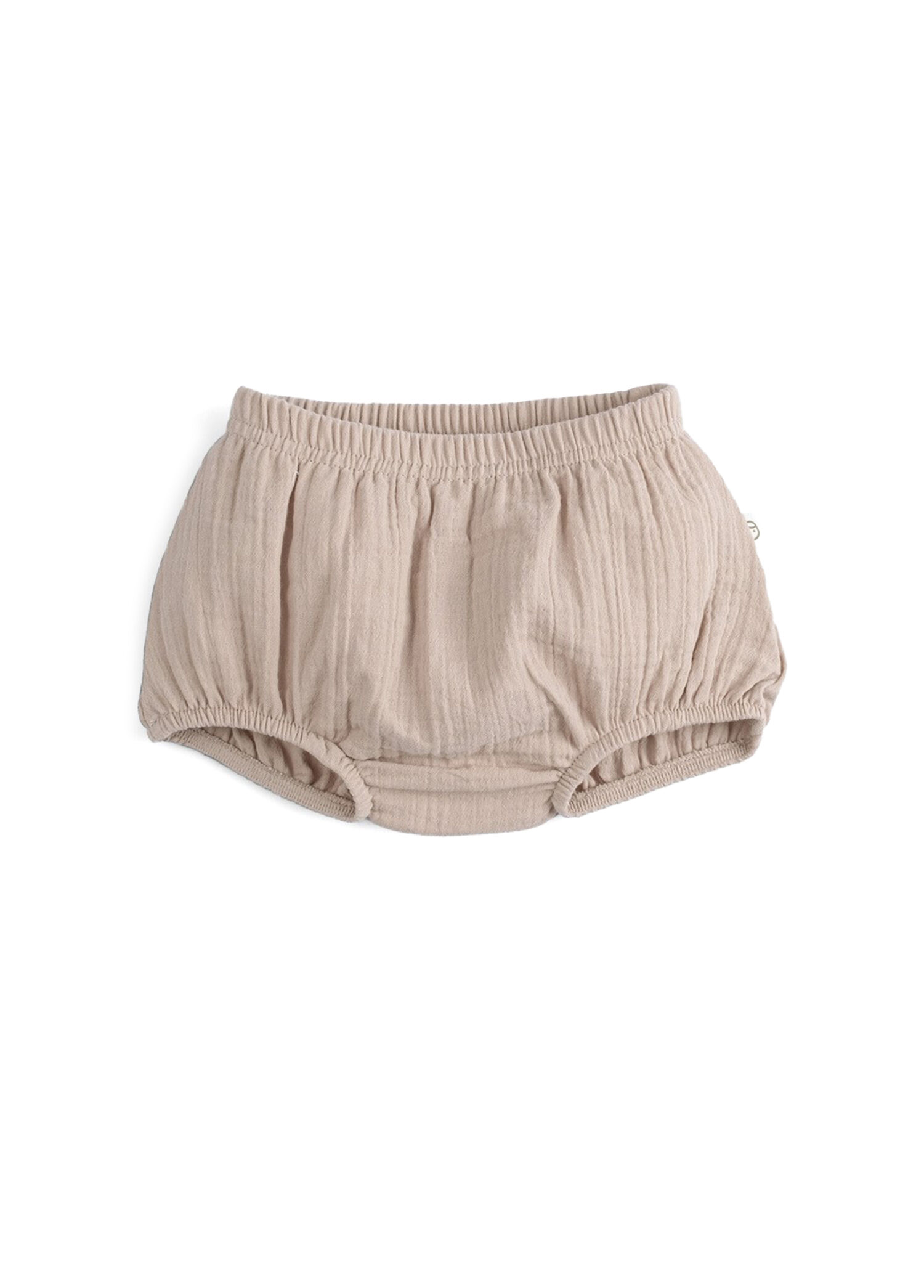 Bej Organik Pamuk Müslin Unisex Çocuk Bloomer Külot