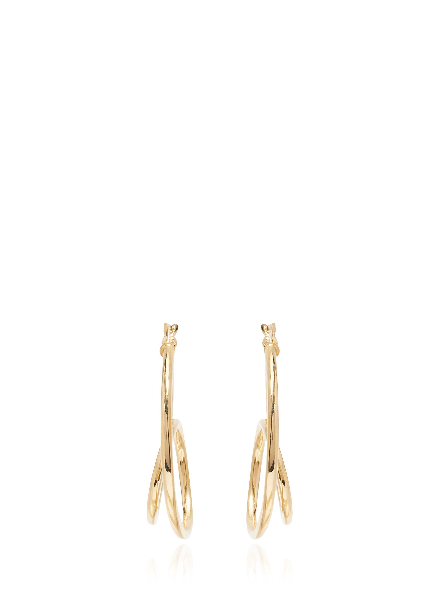 Collection-Alper Tunçoku - Round Shaped Women's Gold Earrings