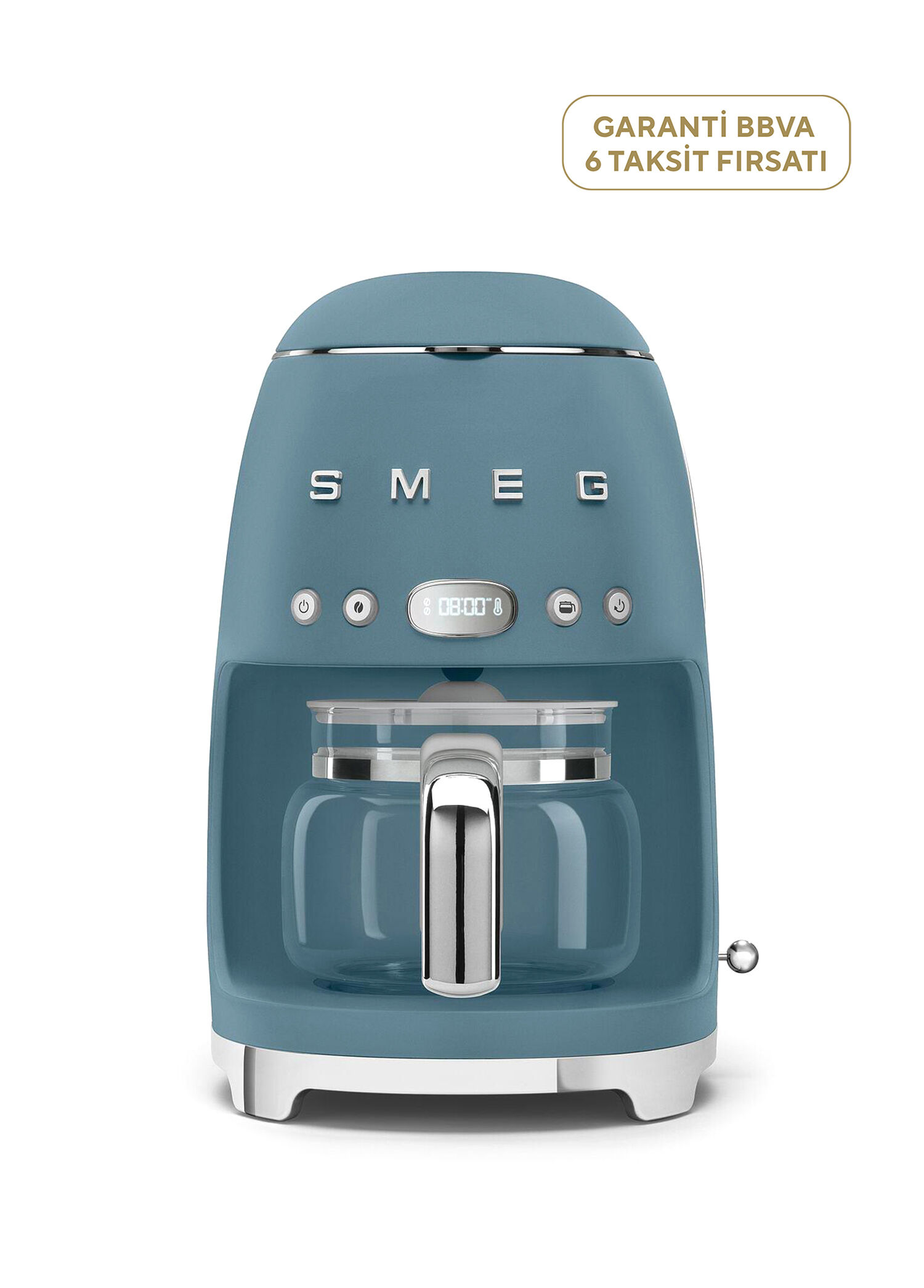 50's Style Retro Storm Blue Matt Special Edition Filtre Kahve Makinası