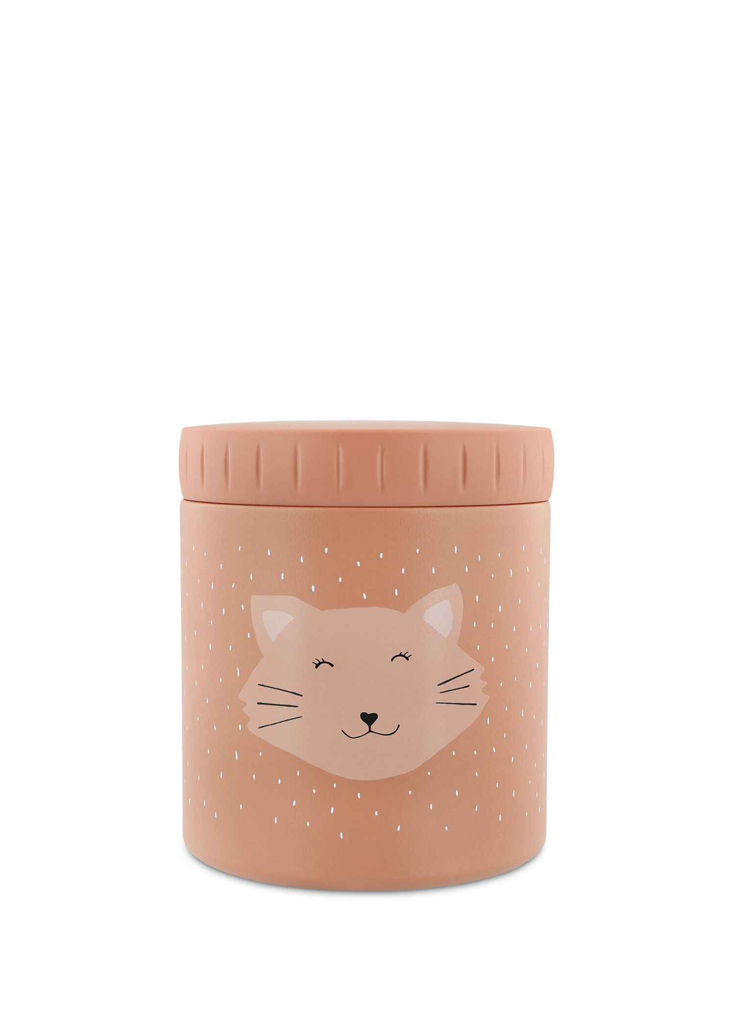 Mrs. Cat Pembe Çelik Termal Çocuk Yemek Kabı 500 ml