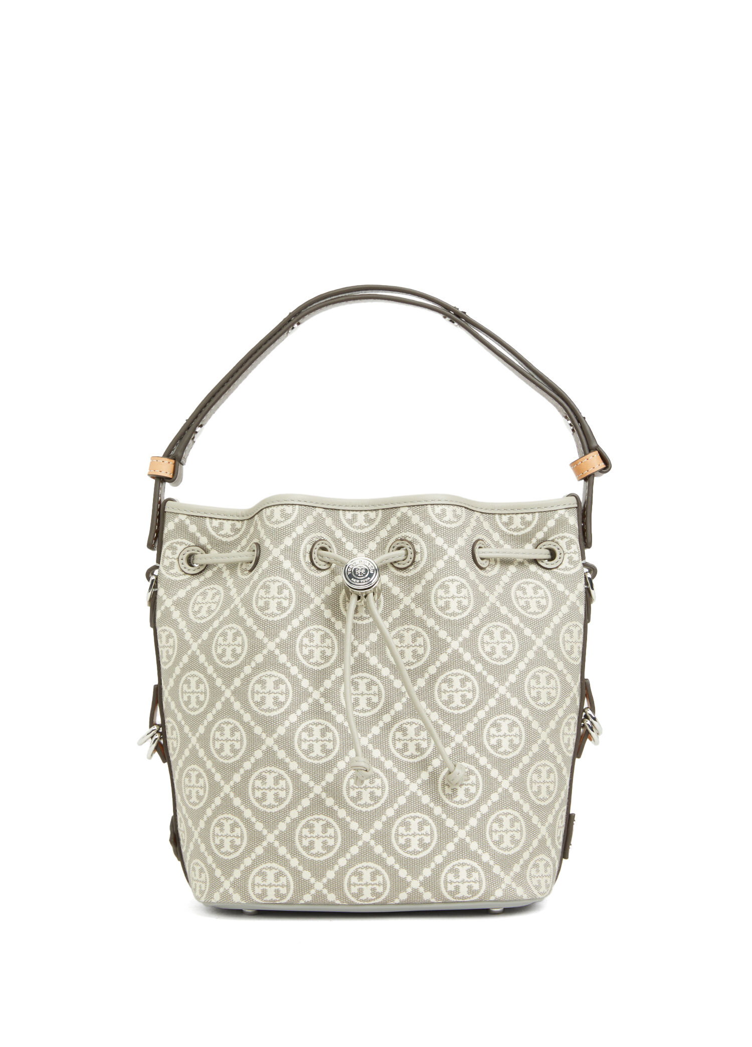 Monogram Utility Gri Kadın Ağzı Büzgülü Çanta