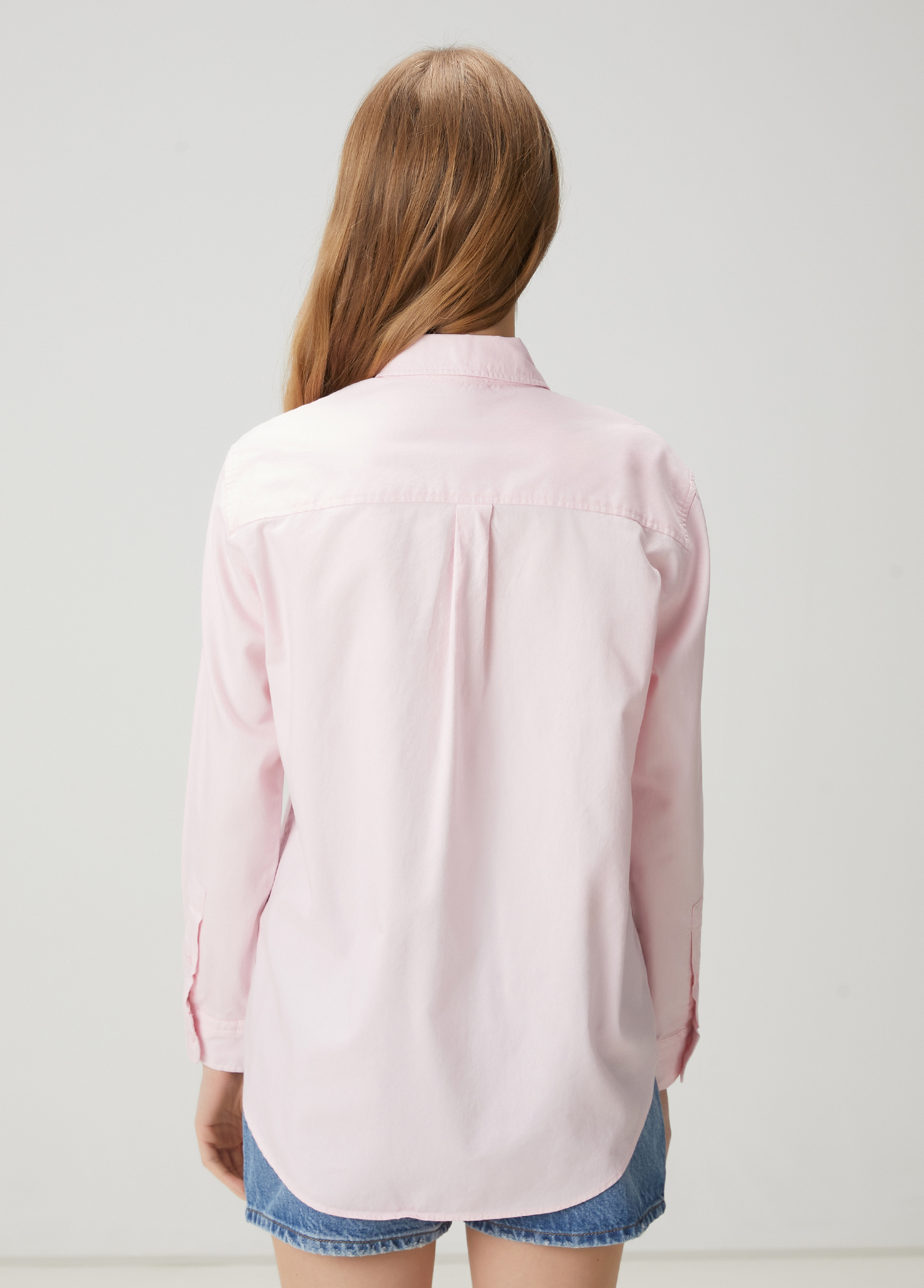 Açık Pembe Oxford Gömlek_7