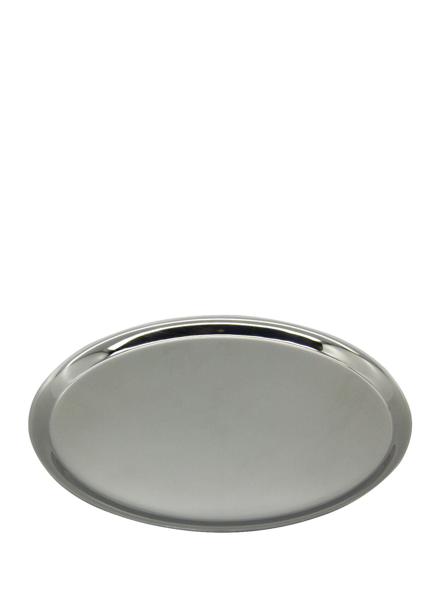 Gümüş Rengi Metal Mini Servis Tepsisi 20 cm