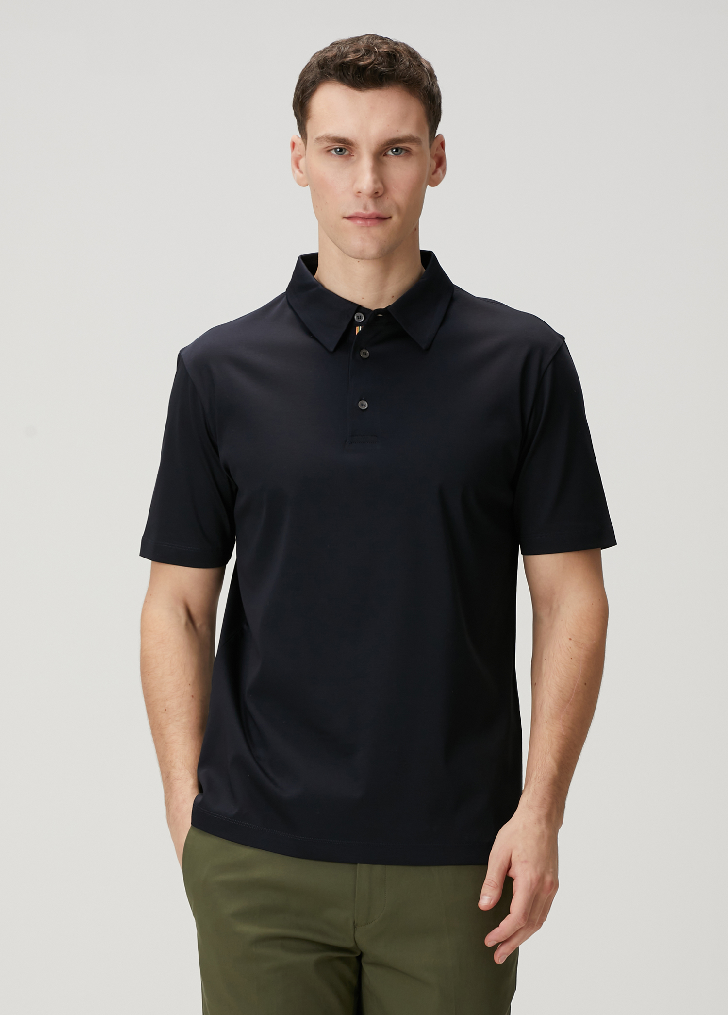 Lacivert Polo Yaka T-shirt