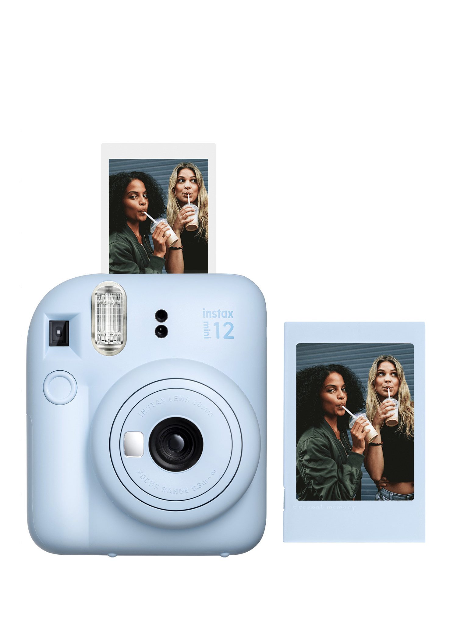 Instax Mini 12 Mavi Fotoğraf Makinesi + Fotoğraf Çerçeve Seti