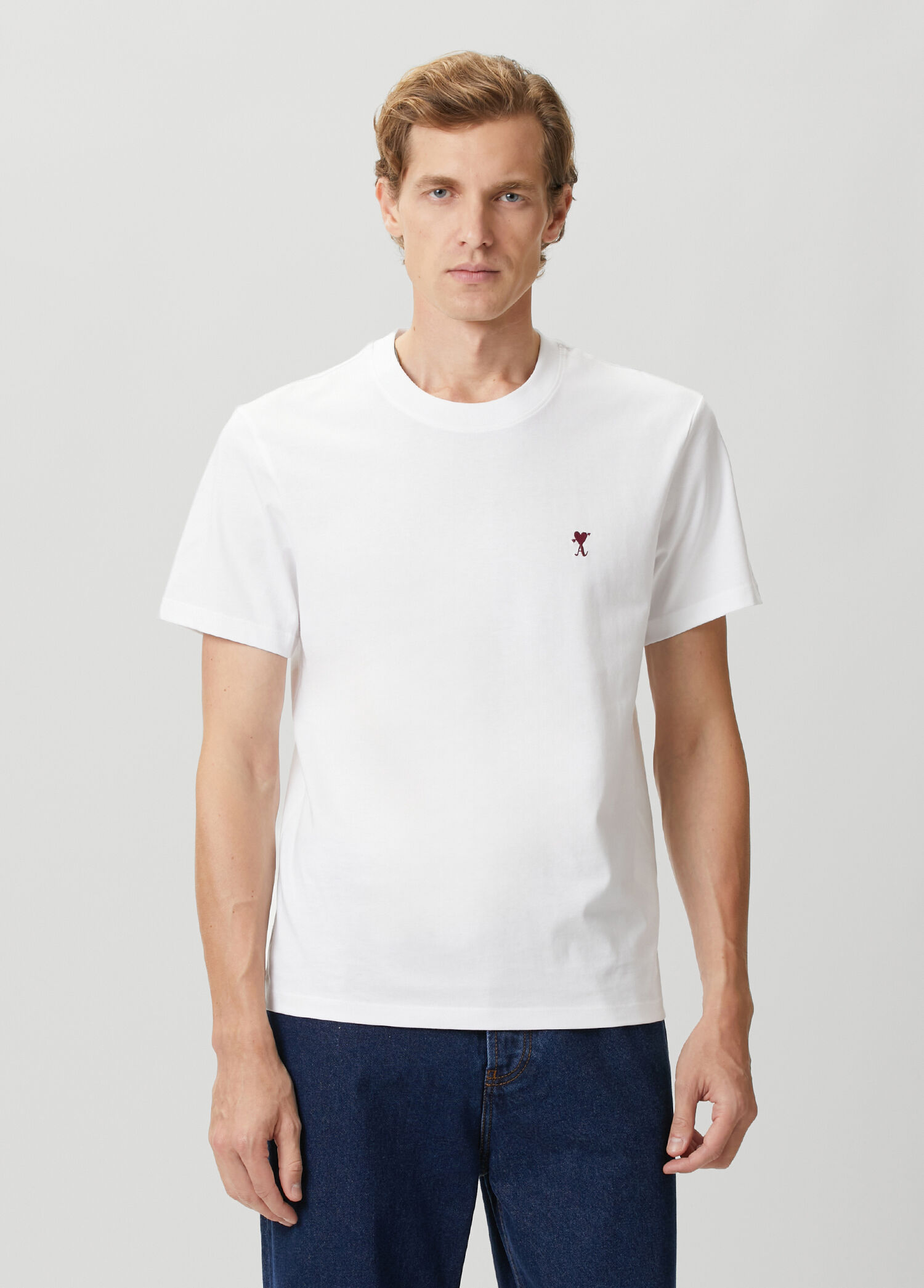 Ami Paris Beyaz Erkek Classic Fit Beyaz T-shirt 2073381 | Beymen