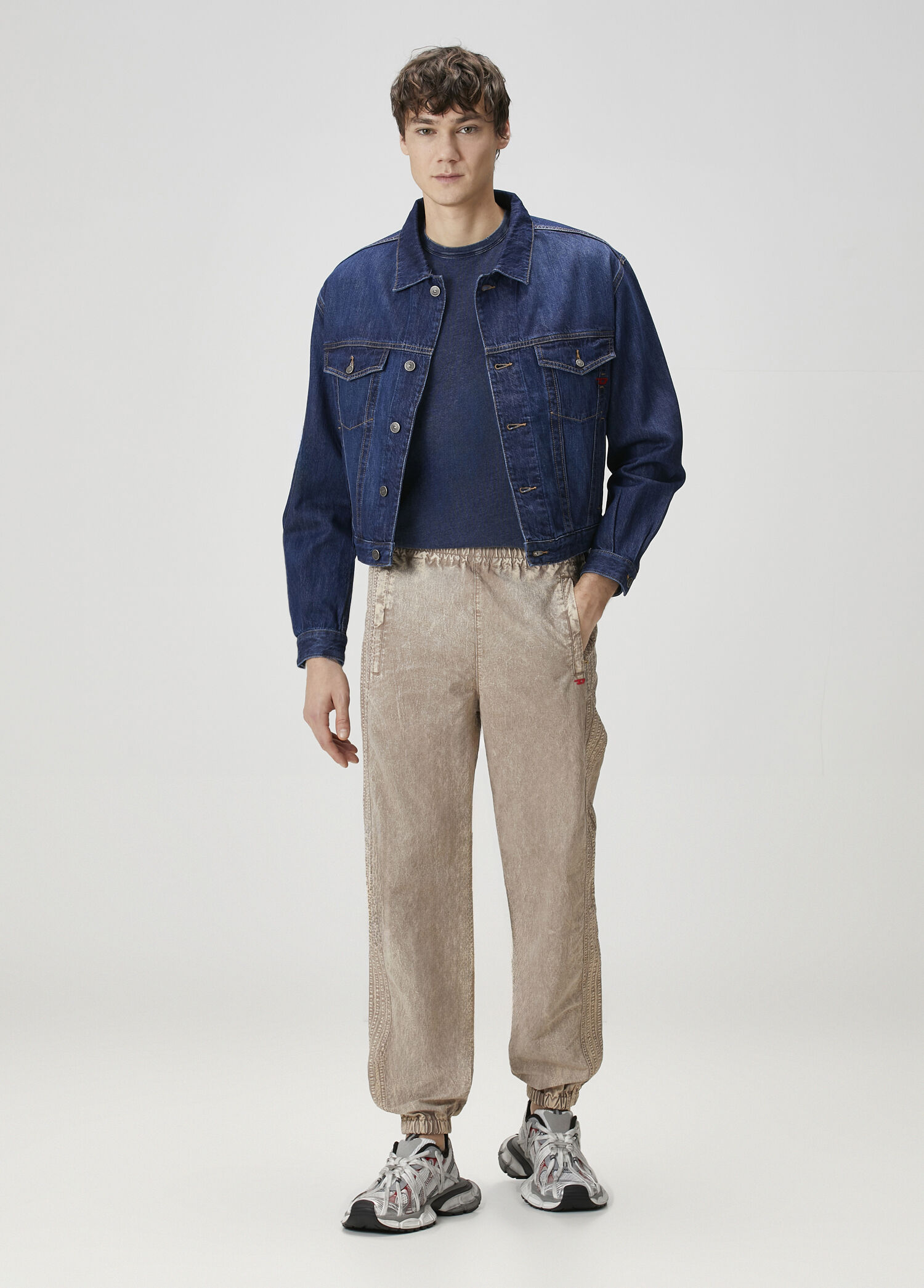 Beige Jogger Pants