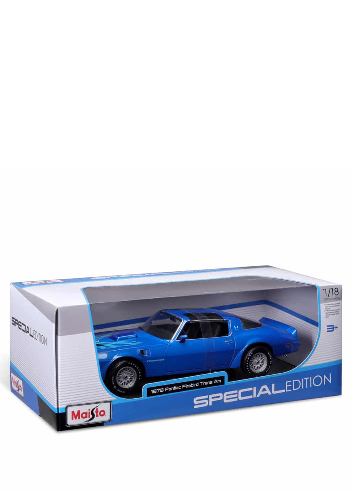 Maisto - 1978 Pontiac Firebird Trans Am 1:18 Mavi Model Araba