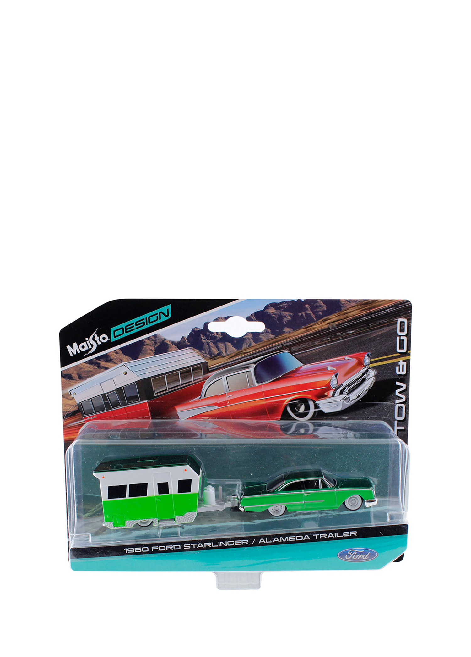 1960 Ford Starlinger Alameda Trailer 1:64 Oyuncak Araba