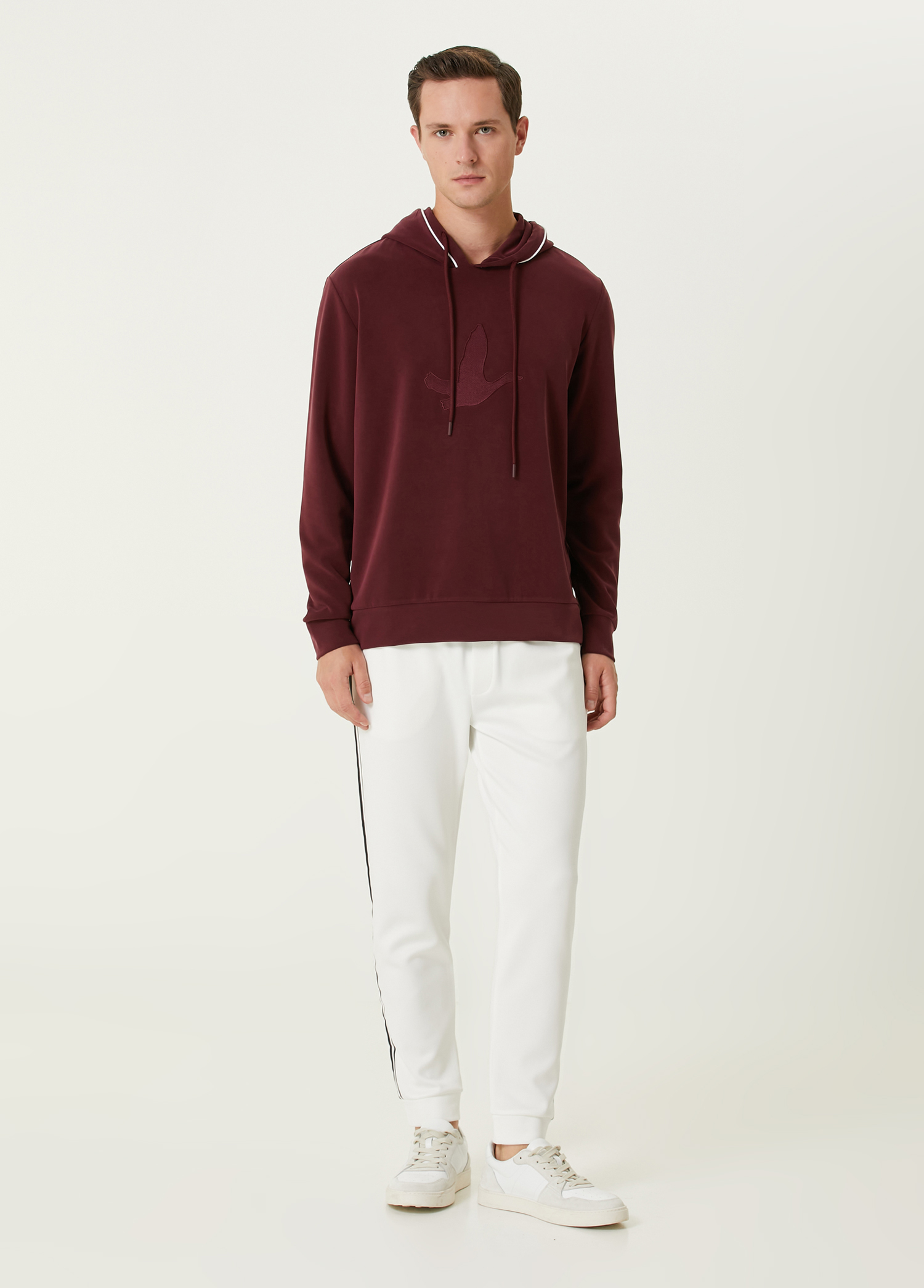 Bordo Kapüşonlu Sweatshirt_2