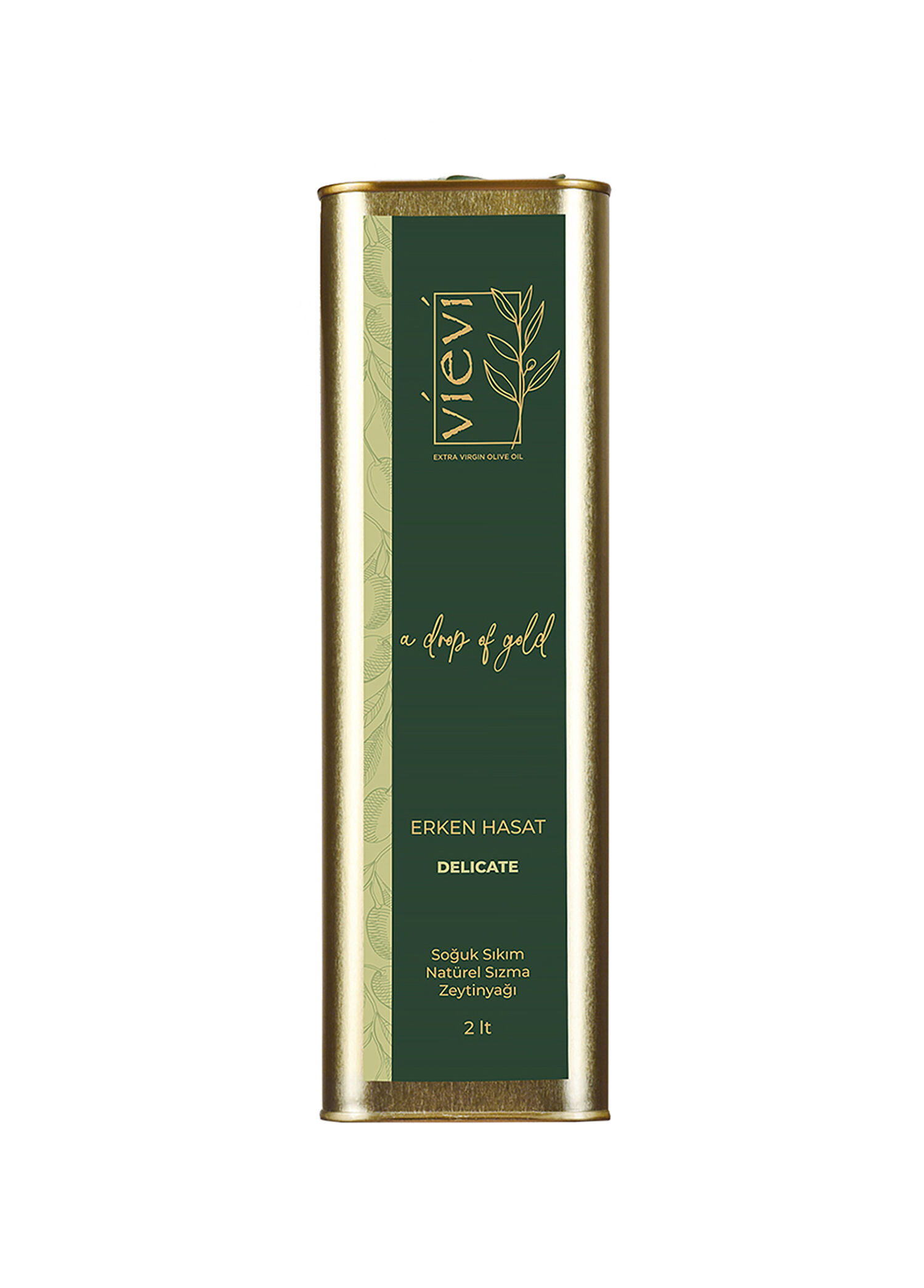 P Vievi Delicate Trilye Erken Hasat Soguk Sikim Naturel Sizma Zeytinyagi 2 Lt