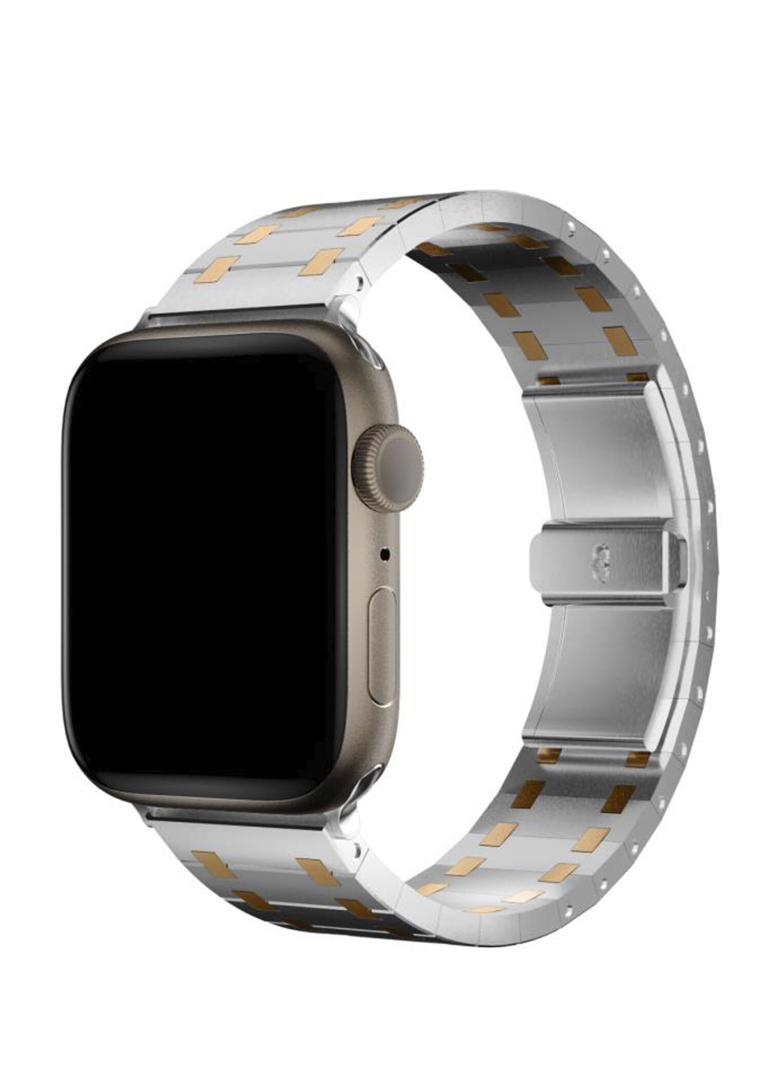 Apple Watch Uyumlu Royal Edition Roz Çelik Unisex Akıllı Saat Kordon