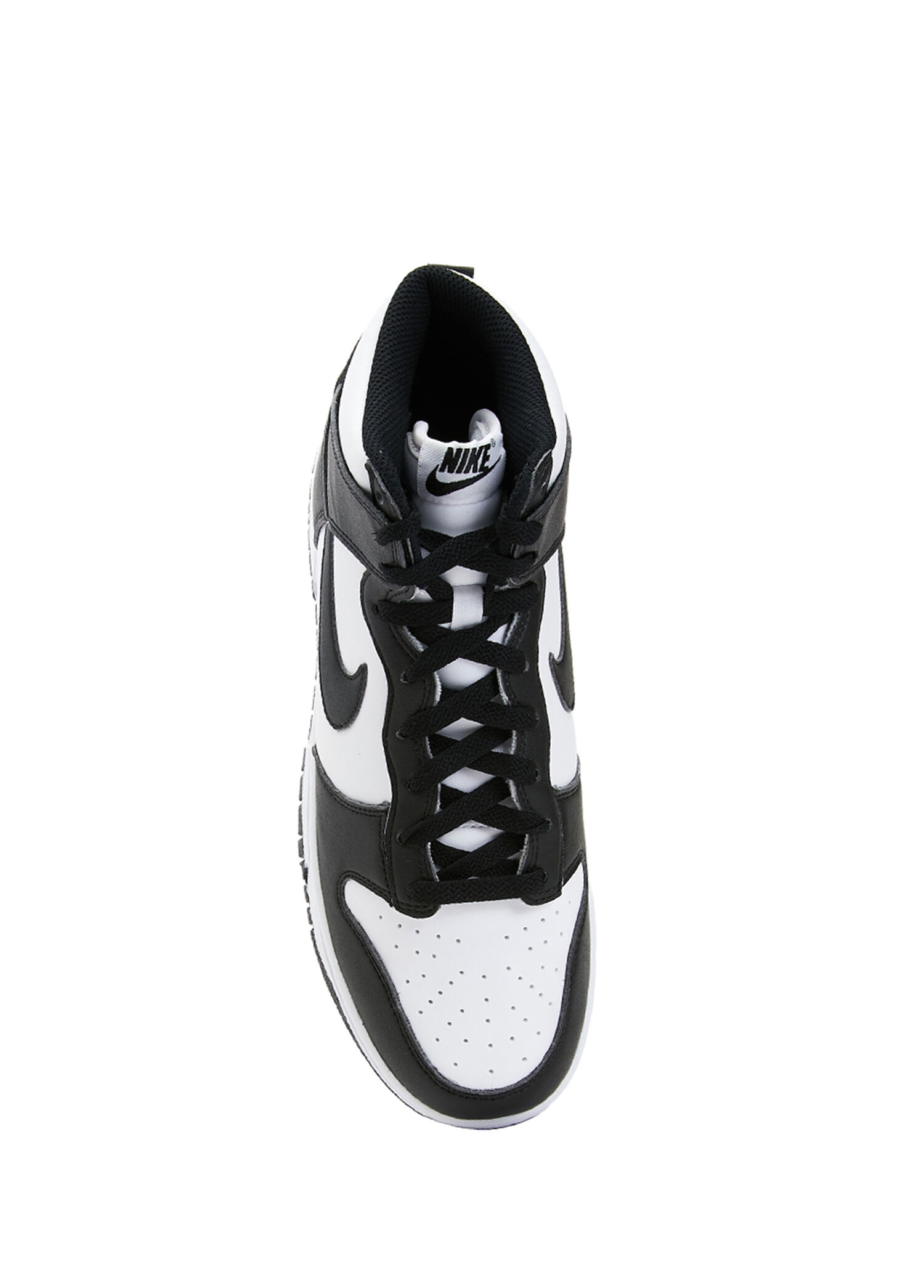 Nike - Dunk High Next Nature Siyah Beyaz Erkek Sneaker - Siyah-Beyaz