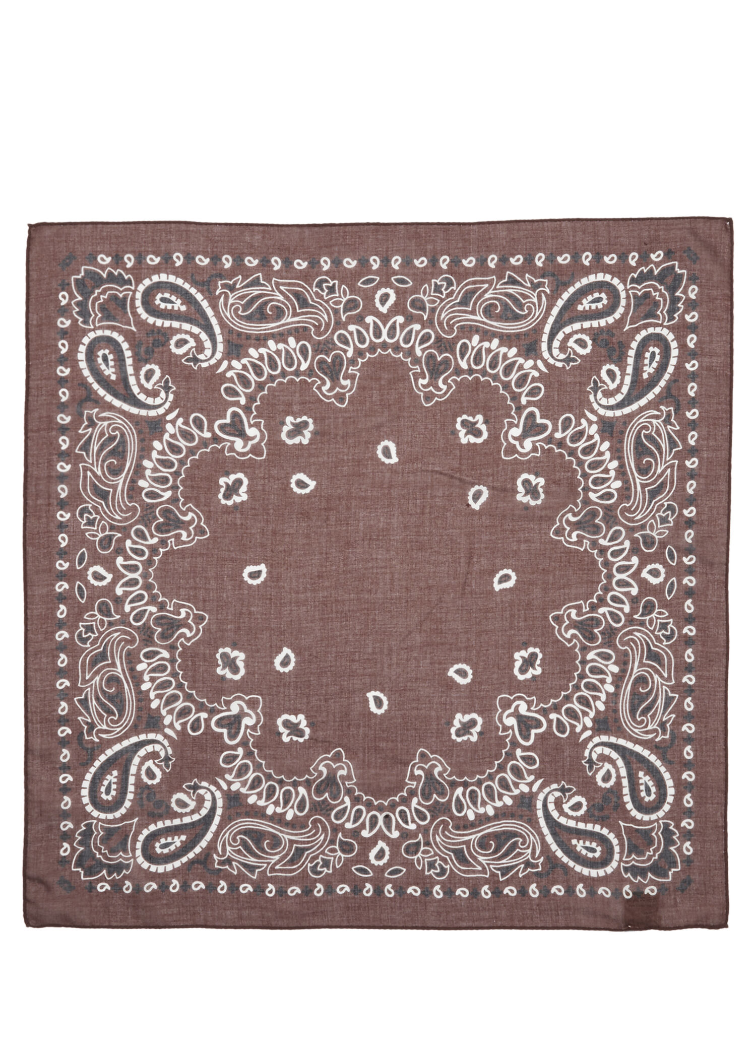 Bordo Şal Desenli Erkek Fular