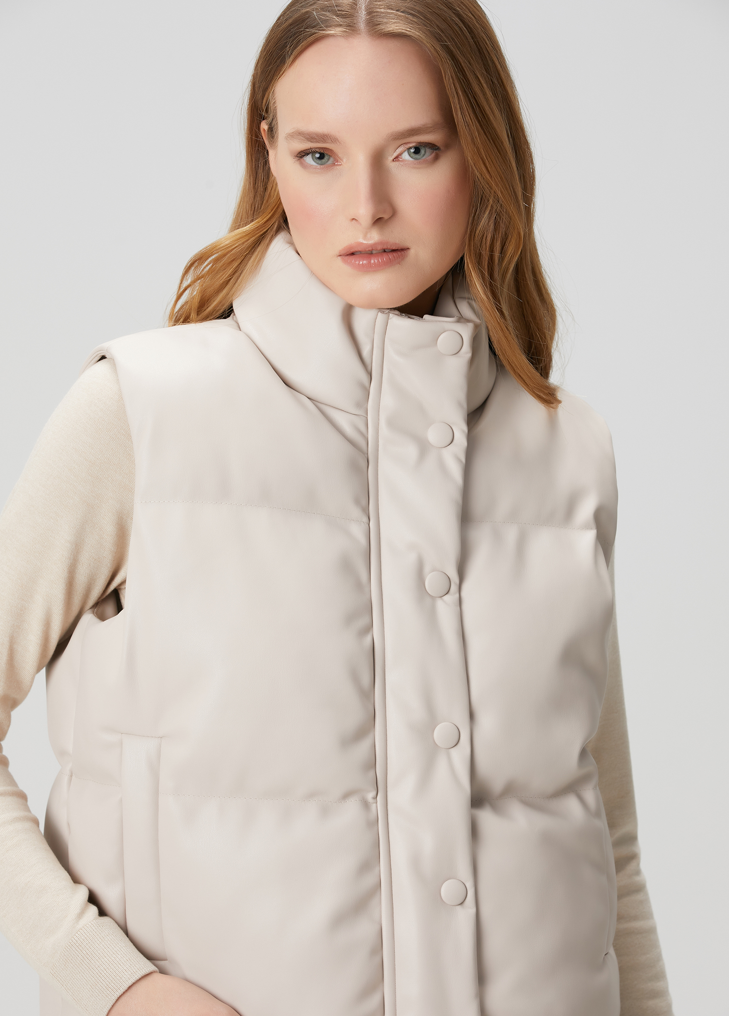 Bej Puffer Yelek_1