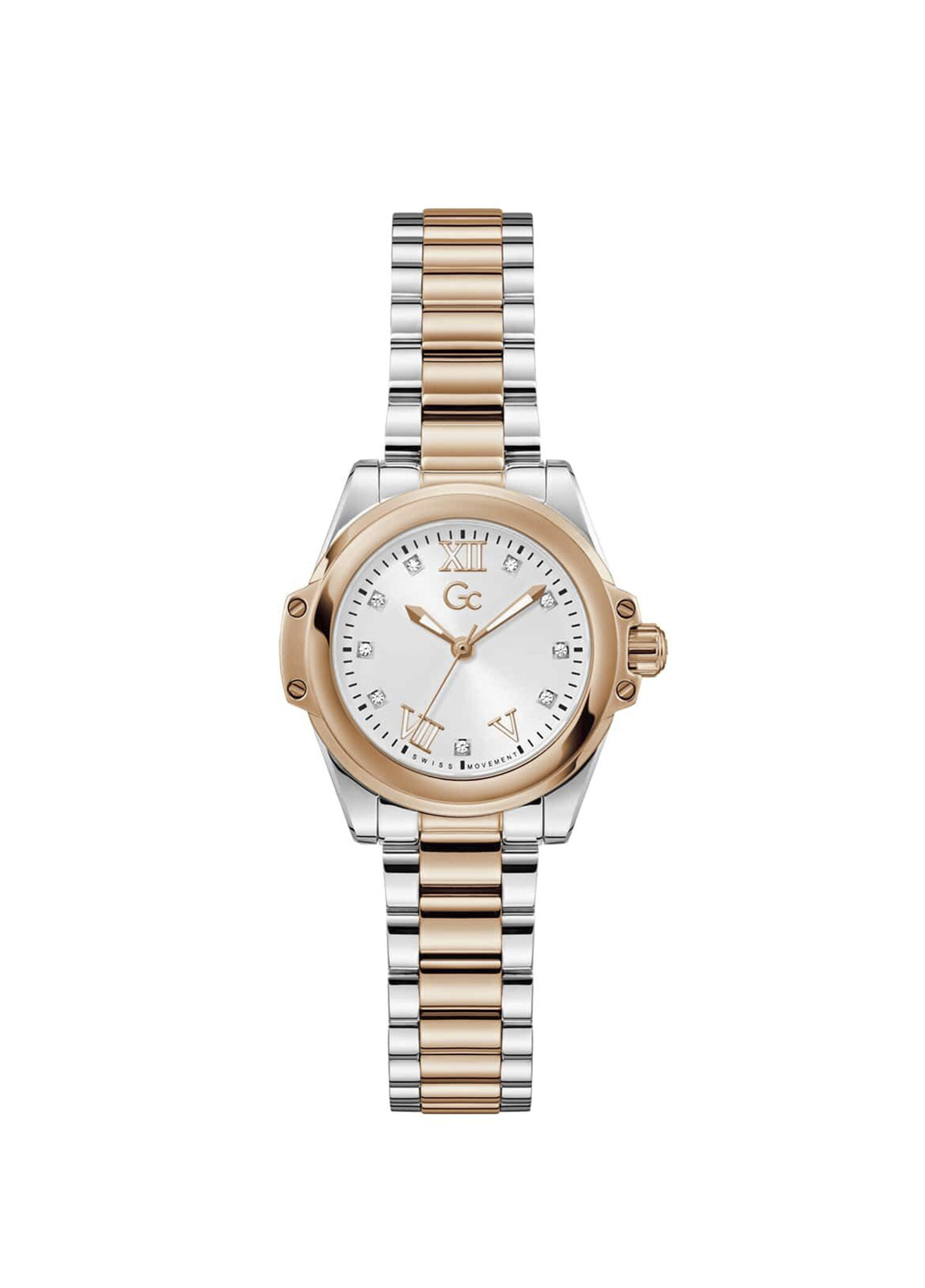 GCZ58001L1 Metalik Gri Rose Gold Çelik Kadın Kol Saati
