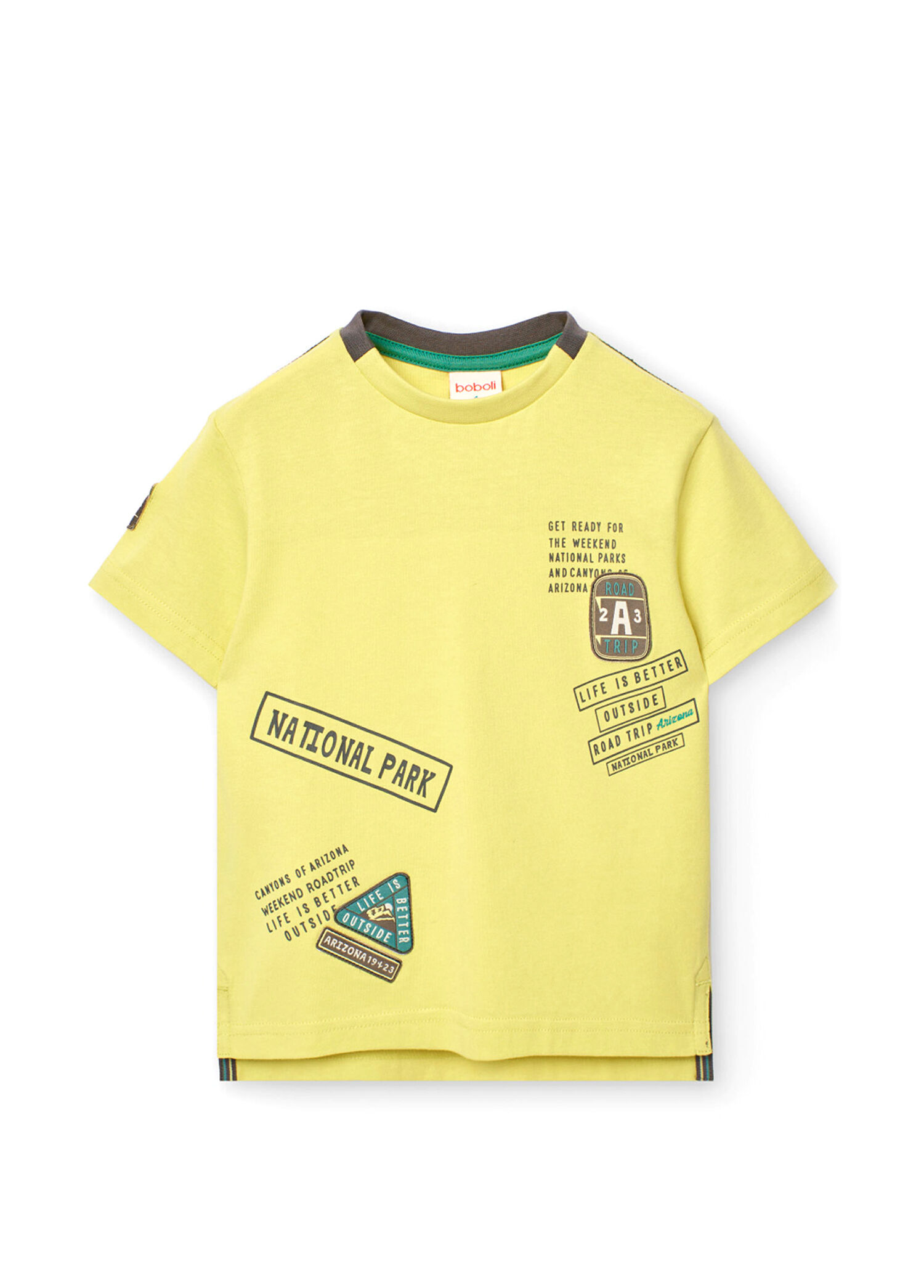 Baskılı Kısa Kollu Erkek Çocuk Tshirt