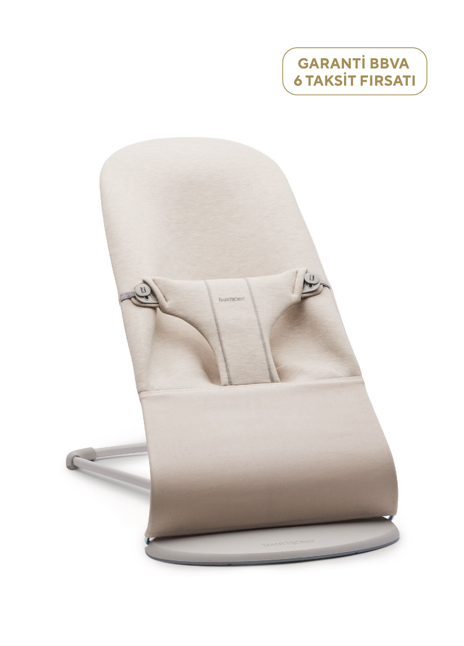 Balance Bliss Light Beige Cotton 3D Jersey Sallanan 3 Kademeli Ana Kucağı